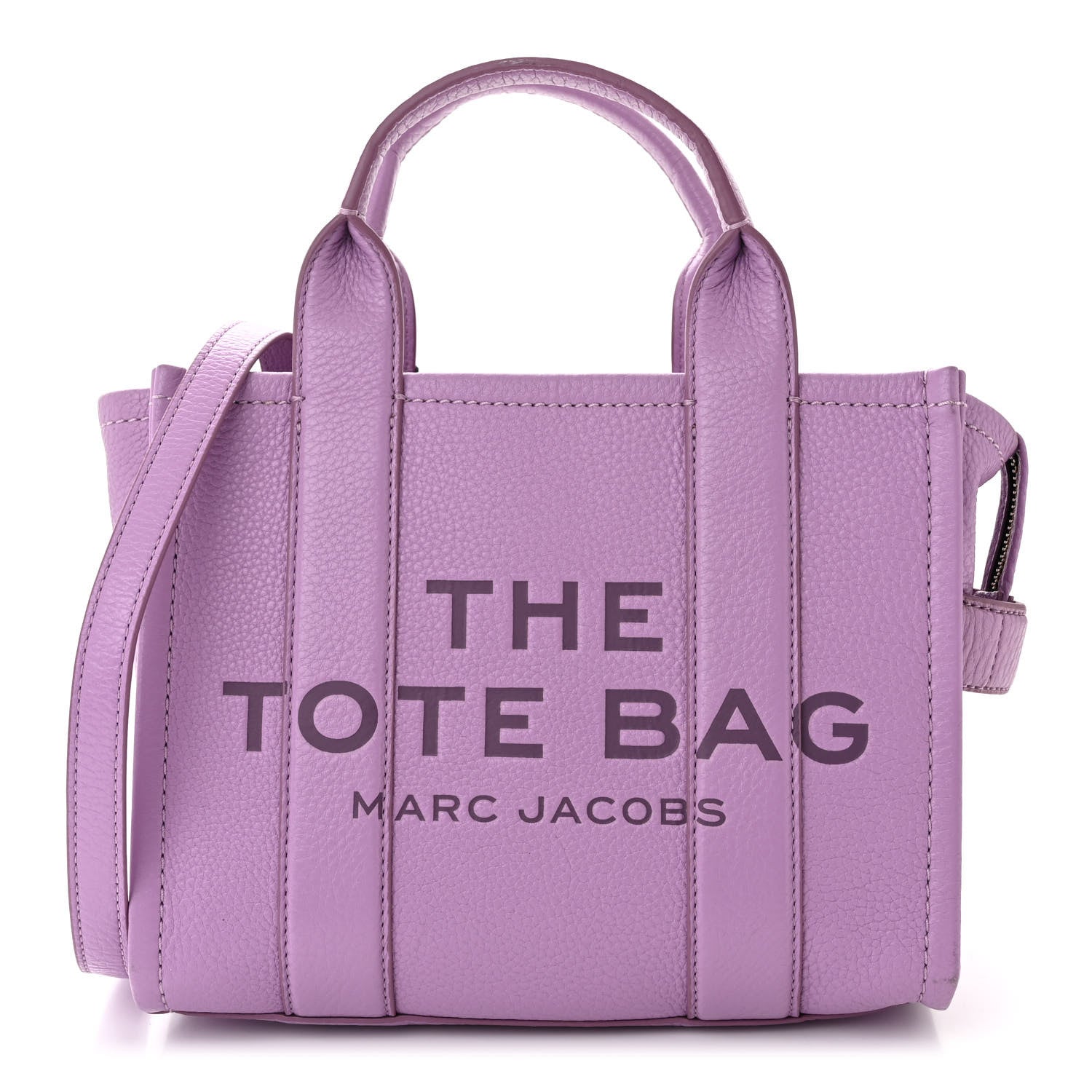 Marc Jacobs Grained Calfskin Small The Tote Bag Regal Orchid 1 of 11