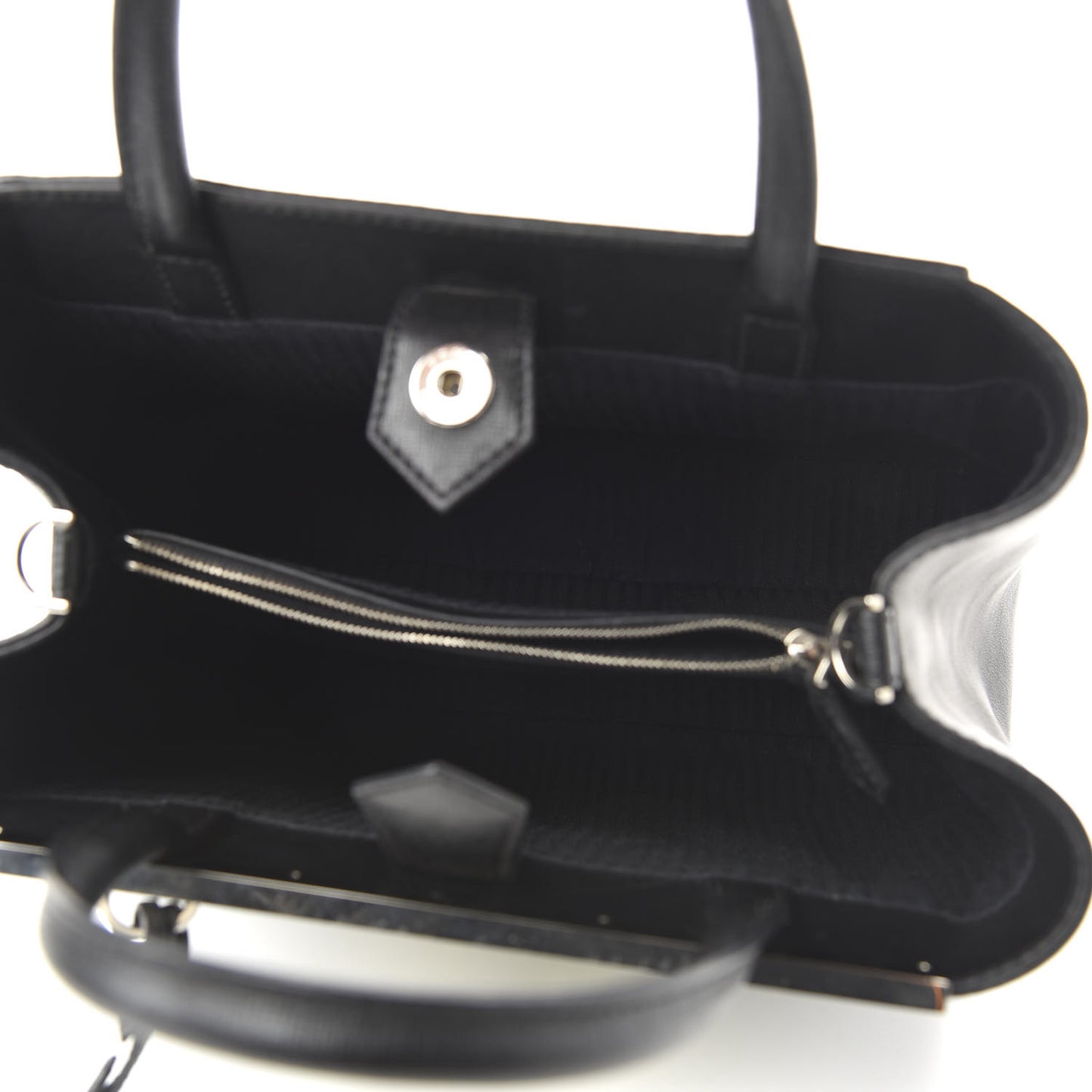 Vitello Elite Studded Light Bulb Petite 2Jours Tote Black Yellow