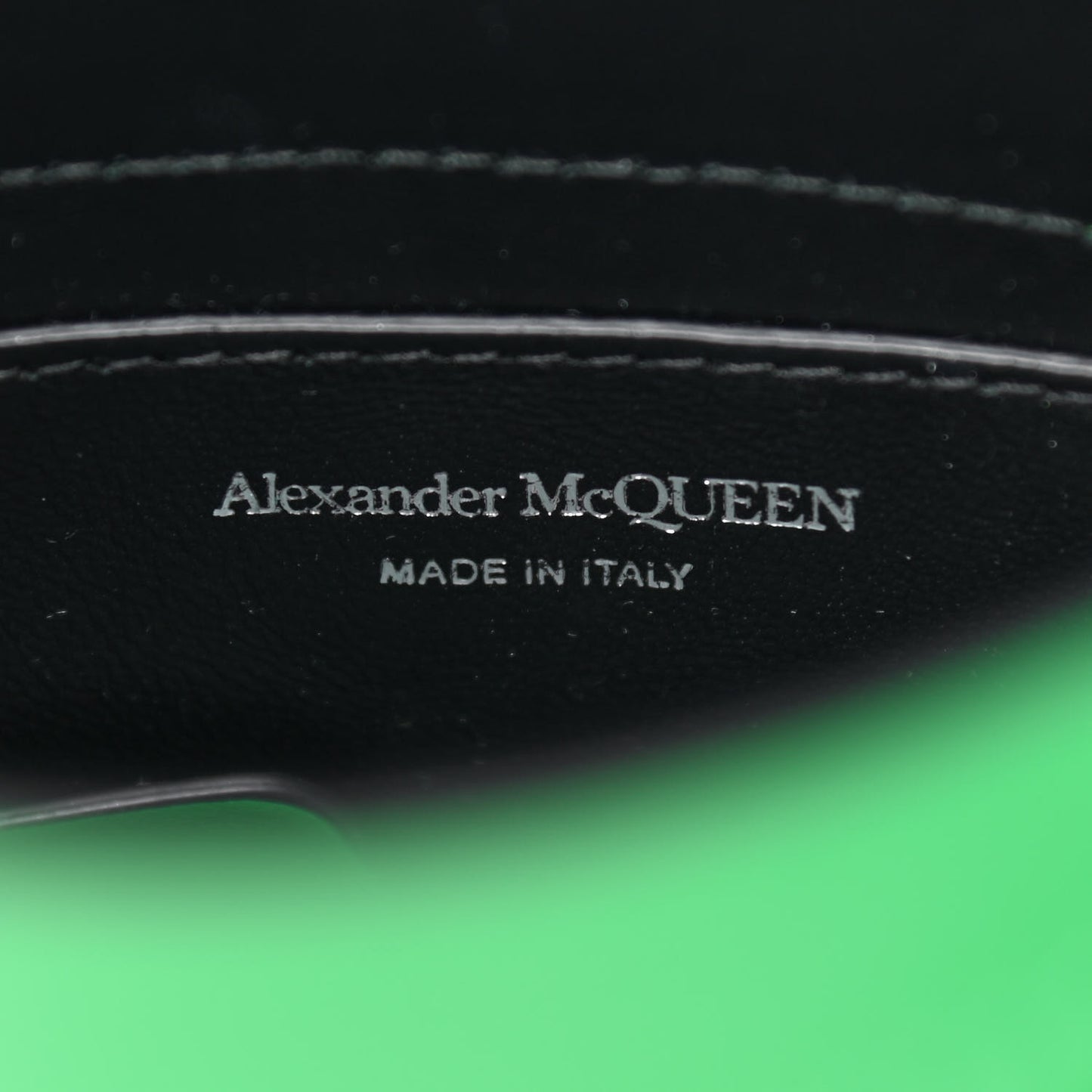 Calfskin Mini Curve Bucket Bag Green