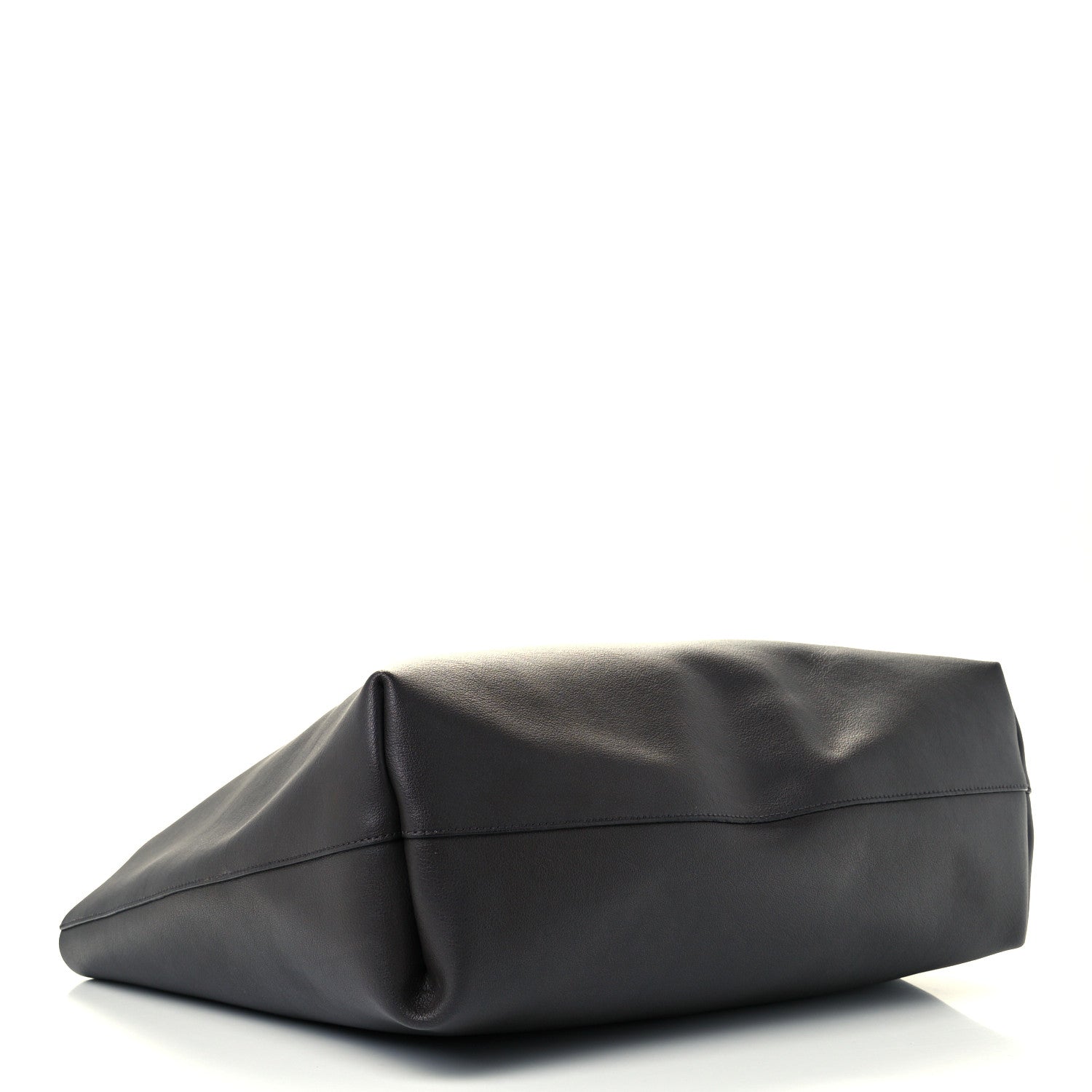 Saint Laurent Calfskin Large Shopping Tote Coal 3 of 10