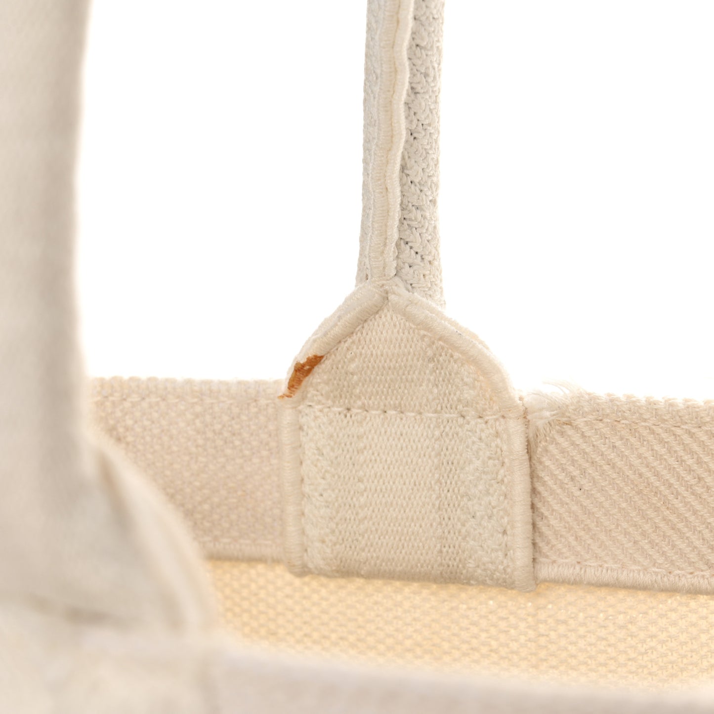 Canvas Embroidered Camouflage Large Book Tote White