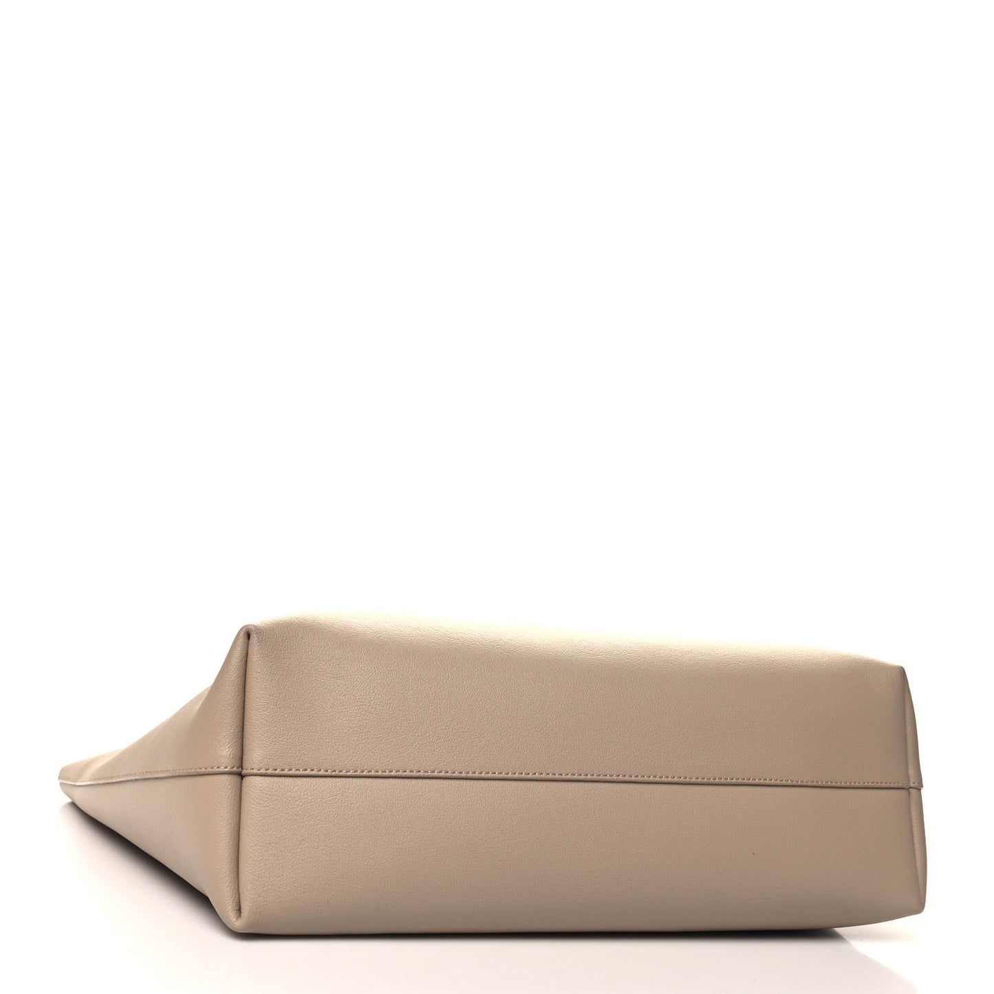 Calfskin Large Shopping Tote Dark Beige