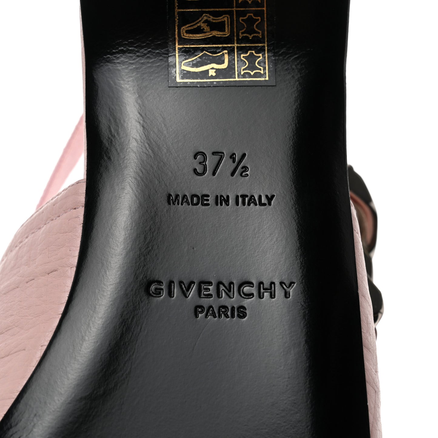 Calfskin G Chain Slingback Mules 37.5 Pink
