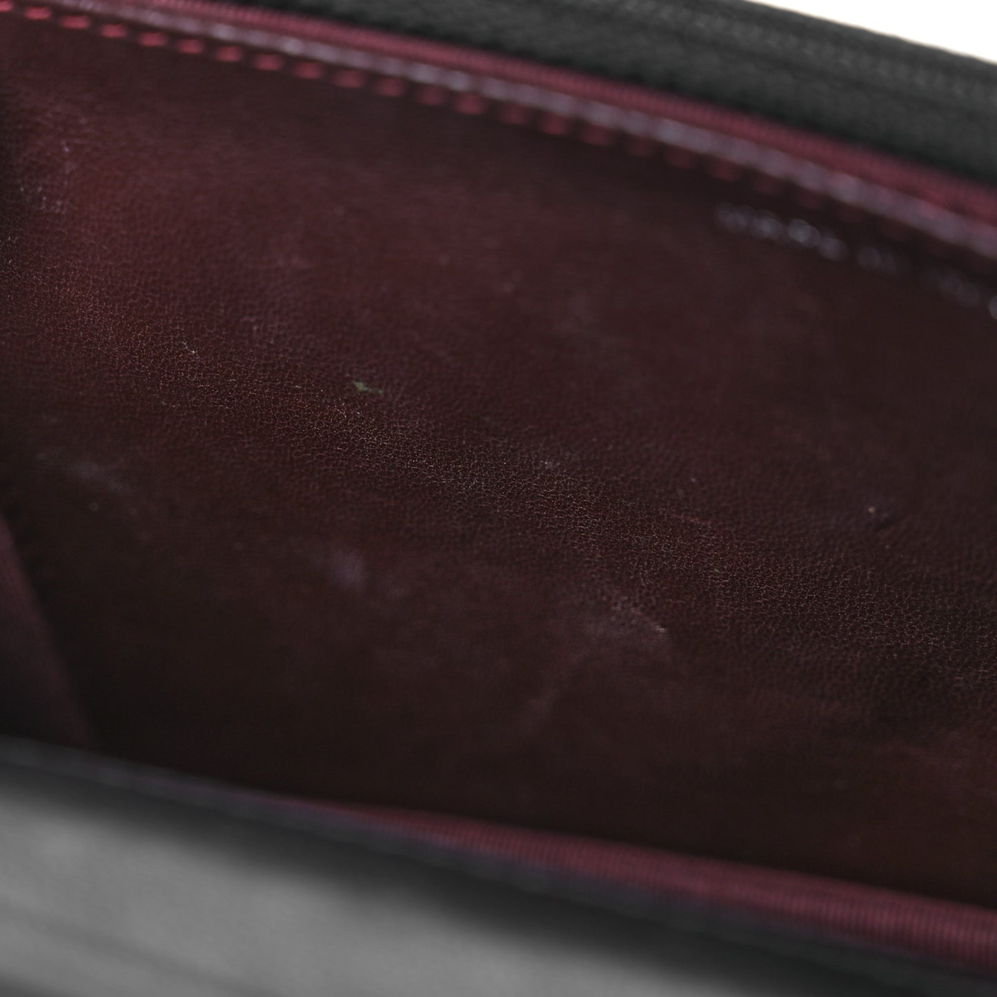 Lambskin Quilted Wallet On Chain WOC Black