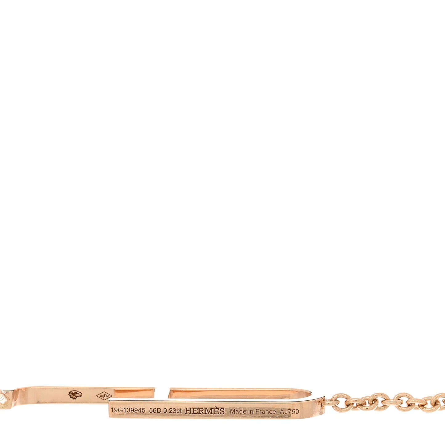 18K Rose Gold Diamond Ever Chaine D'Ancre Earrings