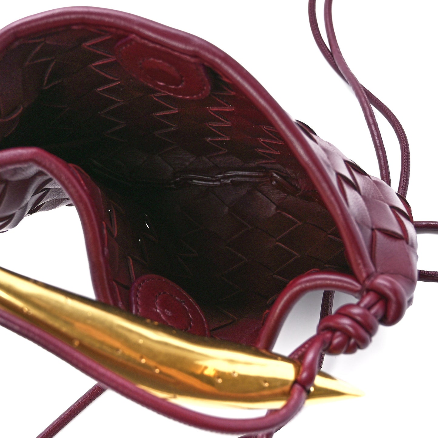 Nappa Intrecciato Mini Sardine Bag Barolo