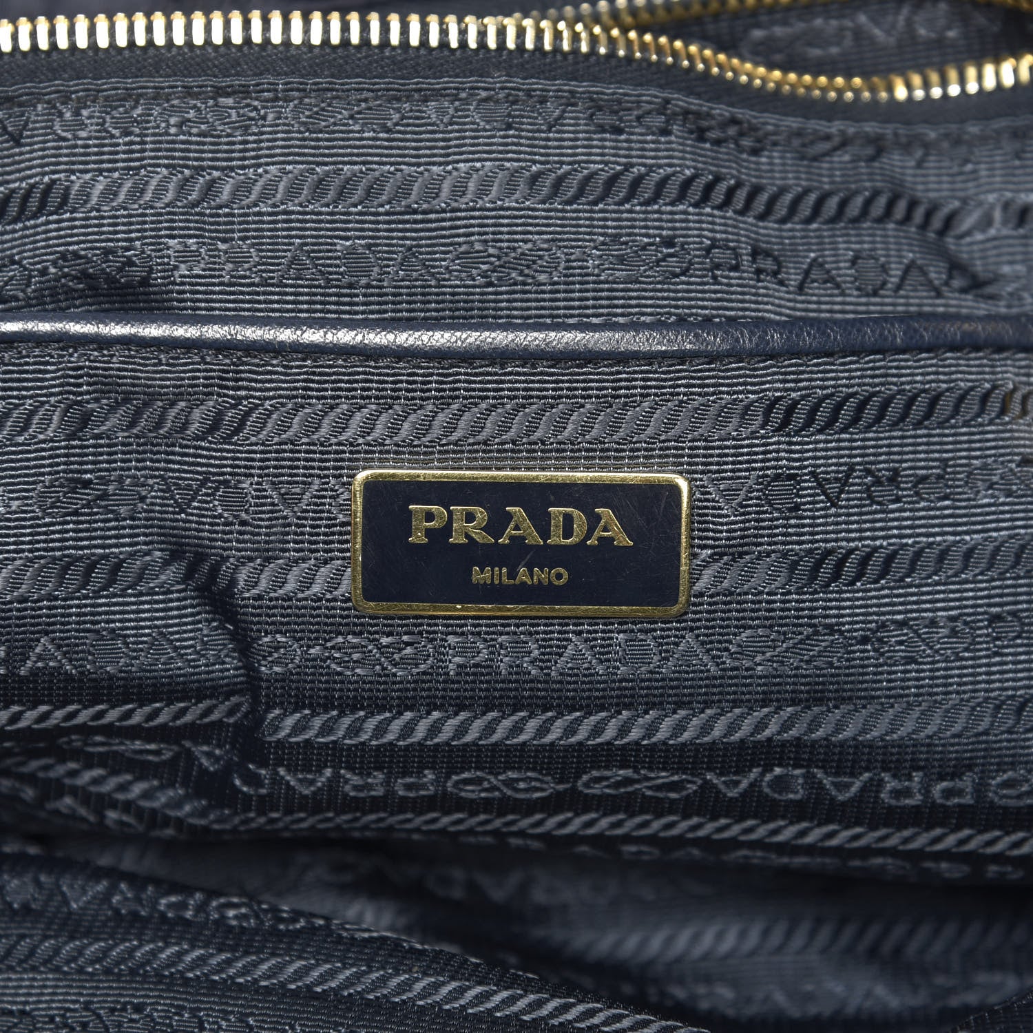 Prada Tessuto Nylon Saffiano Tote Baltico 6 of 9