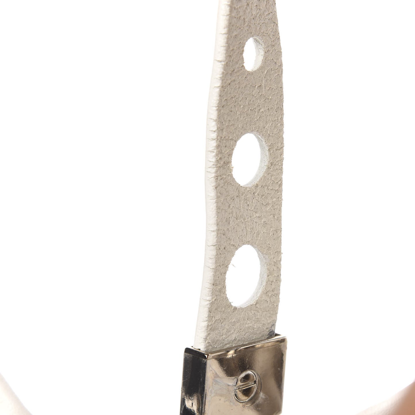 Calfskin Studded Lola Tote White