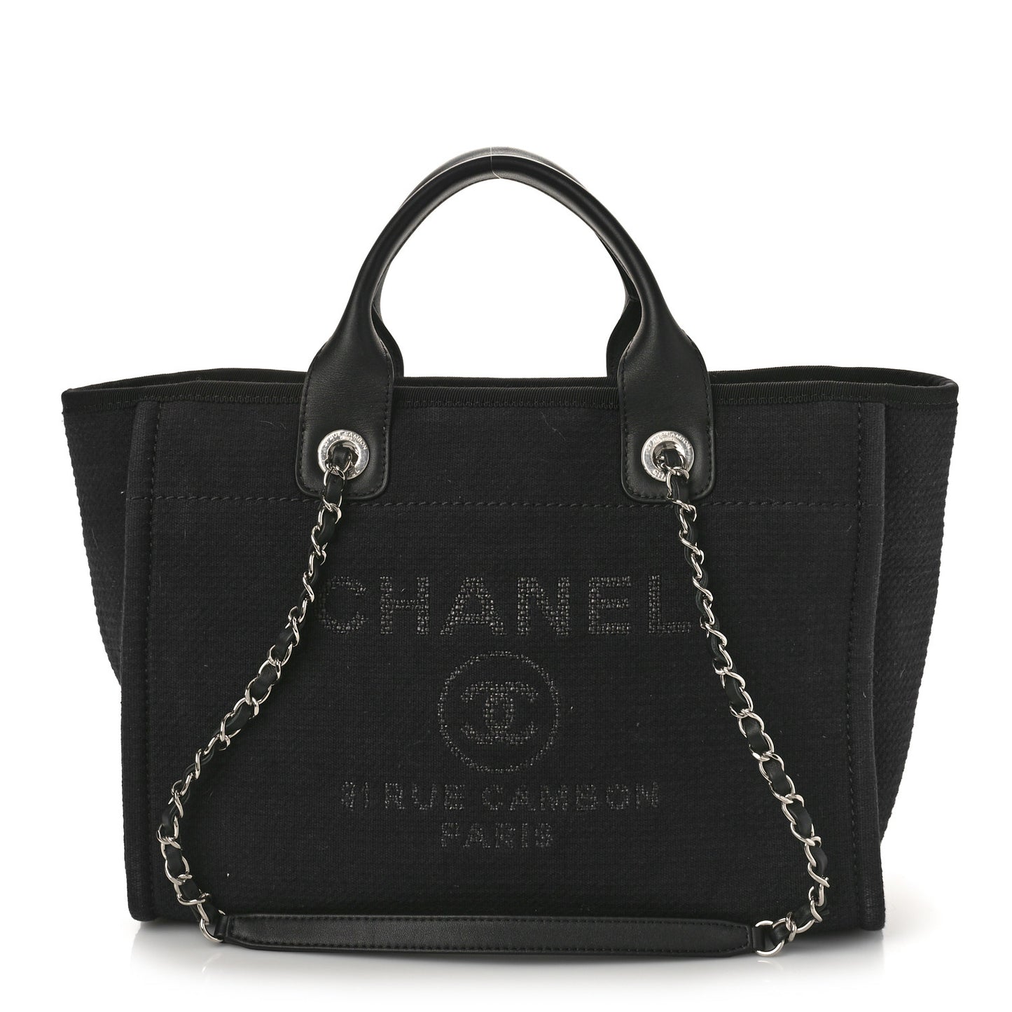 Mixed Fibers Small Deauville Tote Black
