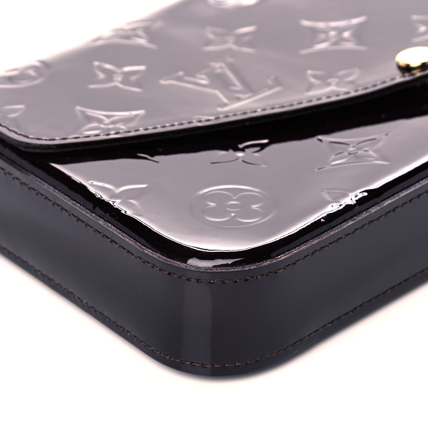 Louis Vuitton Vernis Pochette Felicie Chain Wallet Amarante 5 of 12