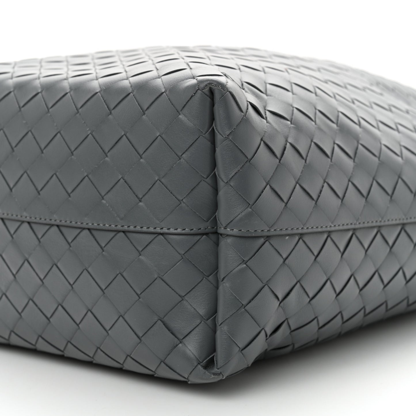 Calfskin Intrecciato Tote Bag Grey
