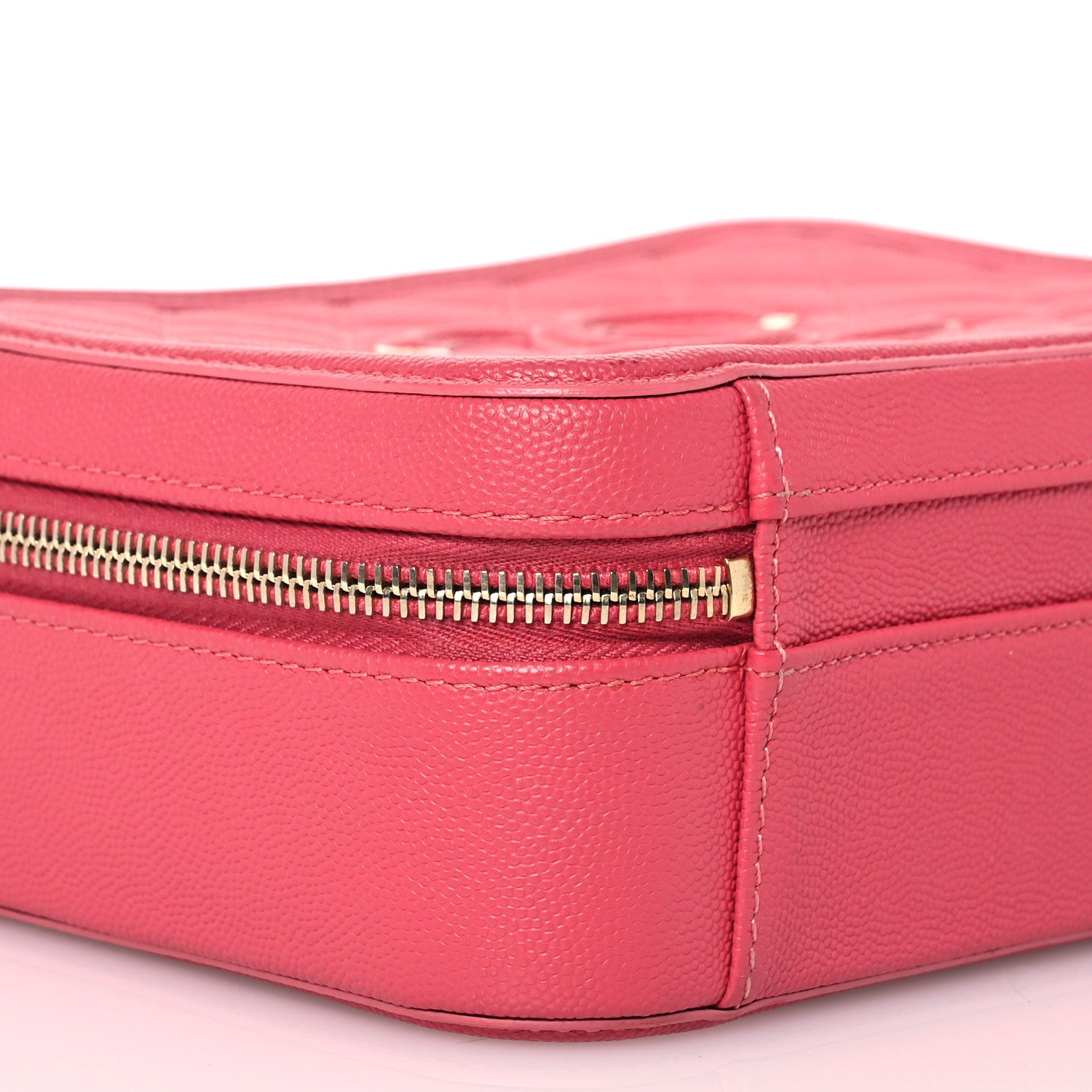 Chanel Caviar Quilted Medium CC Filigree Vanity Case Pink 11 of 12