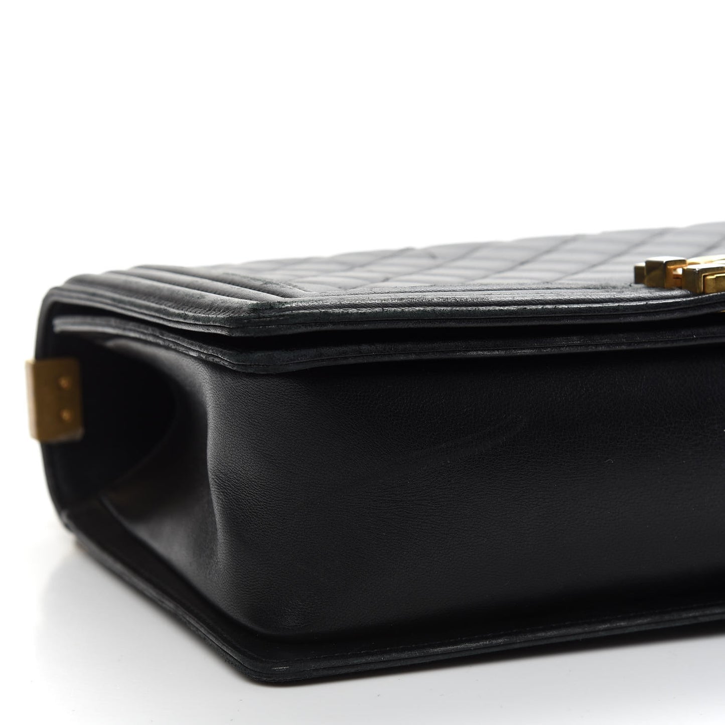 Lambskin Quilted New Medium Boy Flap Black