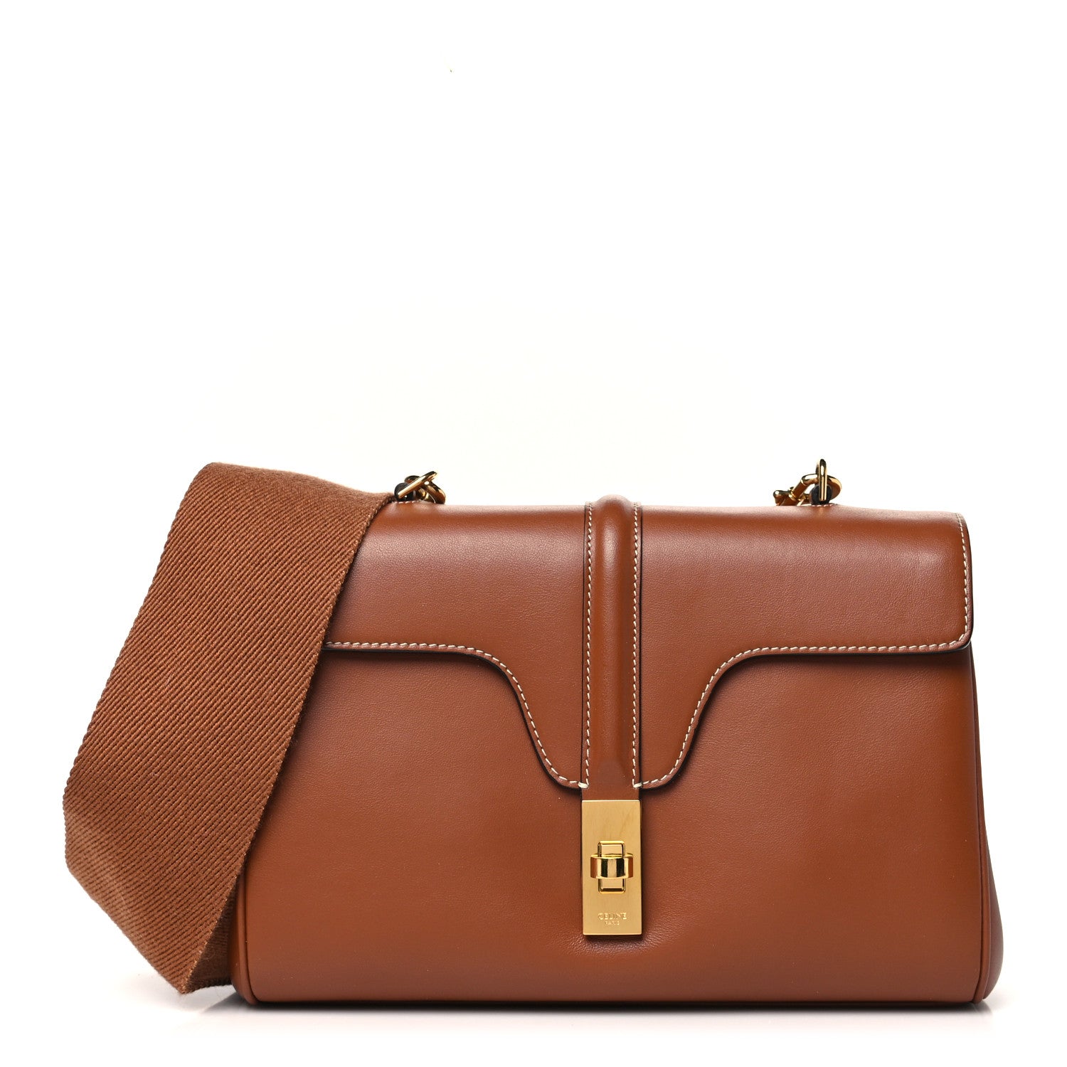 Celine Smooth Calfskin Teen Soft 16 Shoulder Bag Tan 1742600