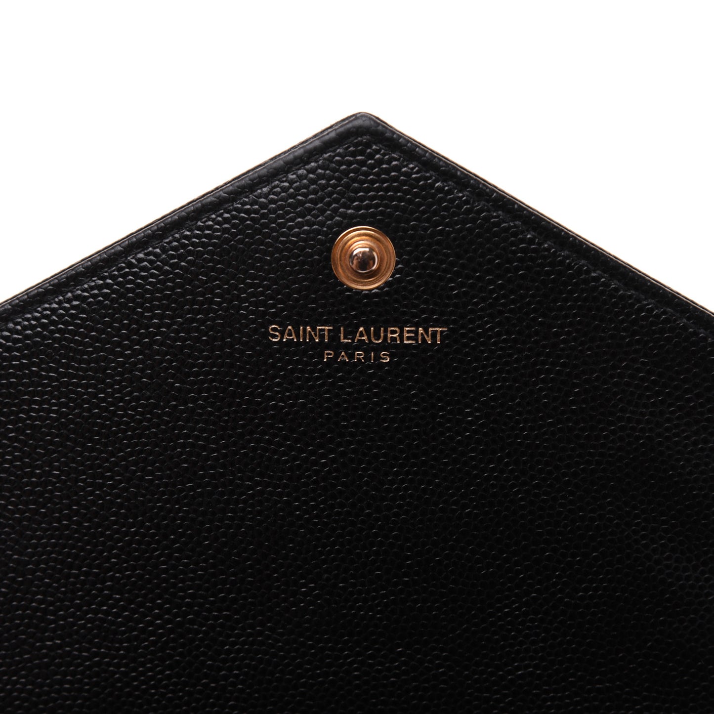 Grain De Poudre Matelasse Chevron Monogram Chain Wallet Black