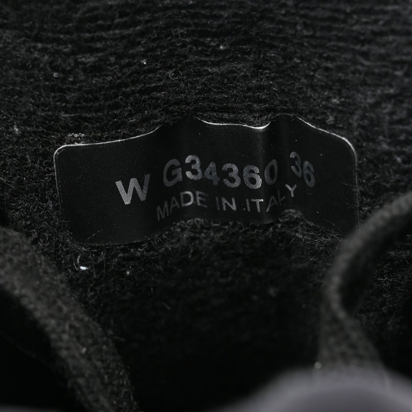 Fabric Calfskin Suede CC Sneakers 36 Black