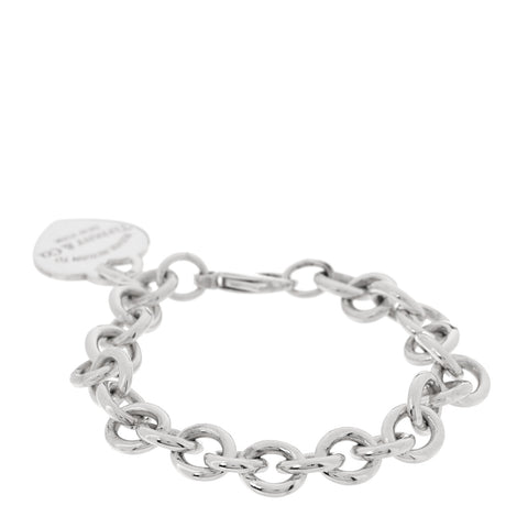 Sterling Silver Return to Tiffany Heart Tag Charm Bracelet