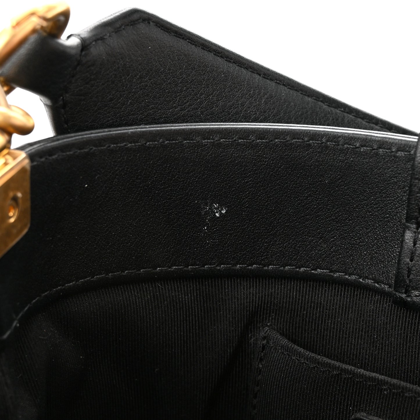 Calfskin Quilted Boy Bucket Bag Black