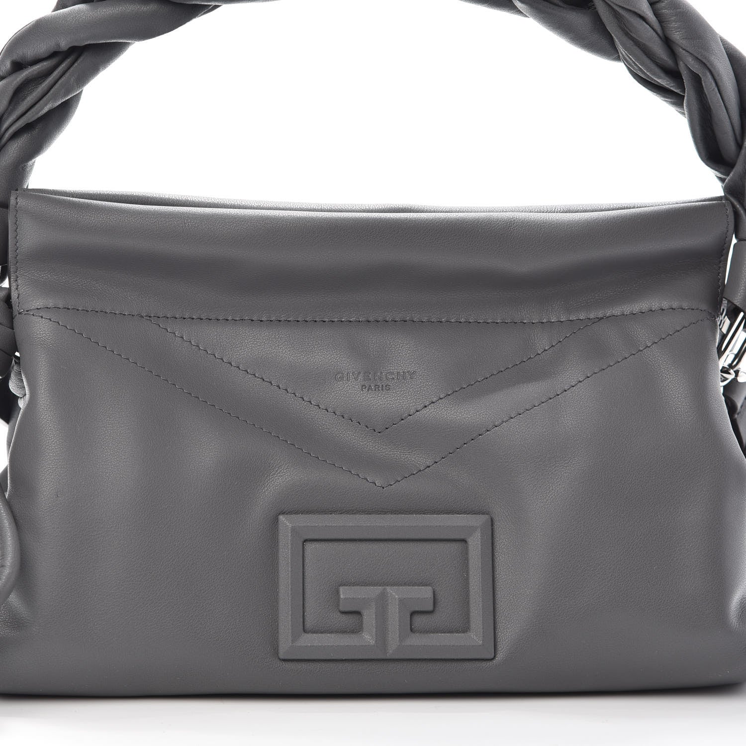 Givenchy Calfskin Medium ID93 Satchel Storm Grey 7 of 9