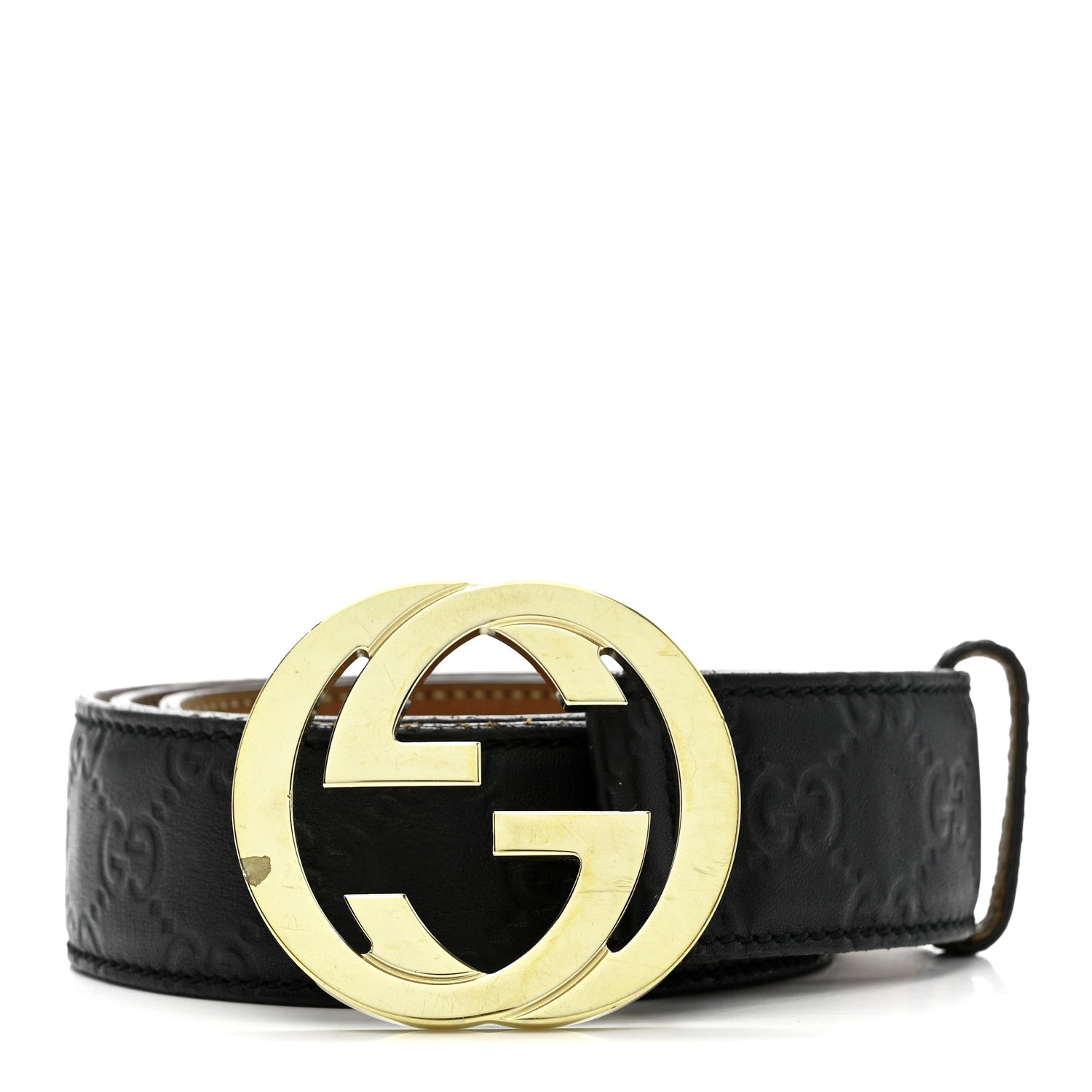 Gucci Guccissima Interlocking G 40mm Belt 85 34 Black 1870711
