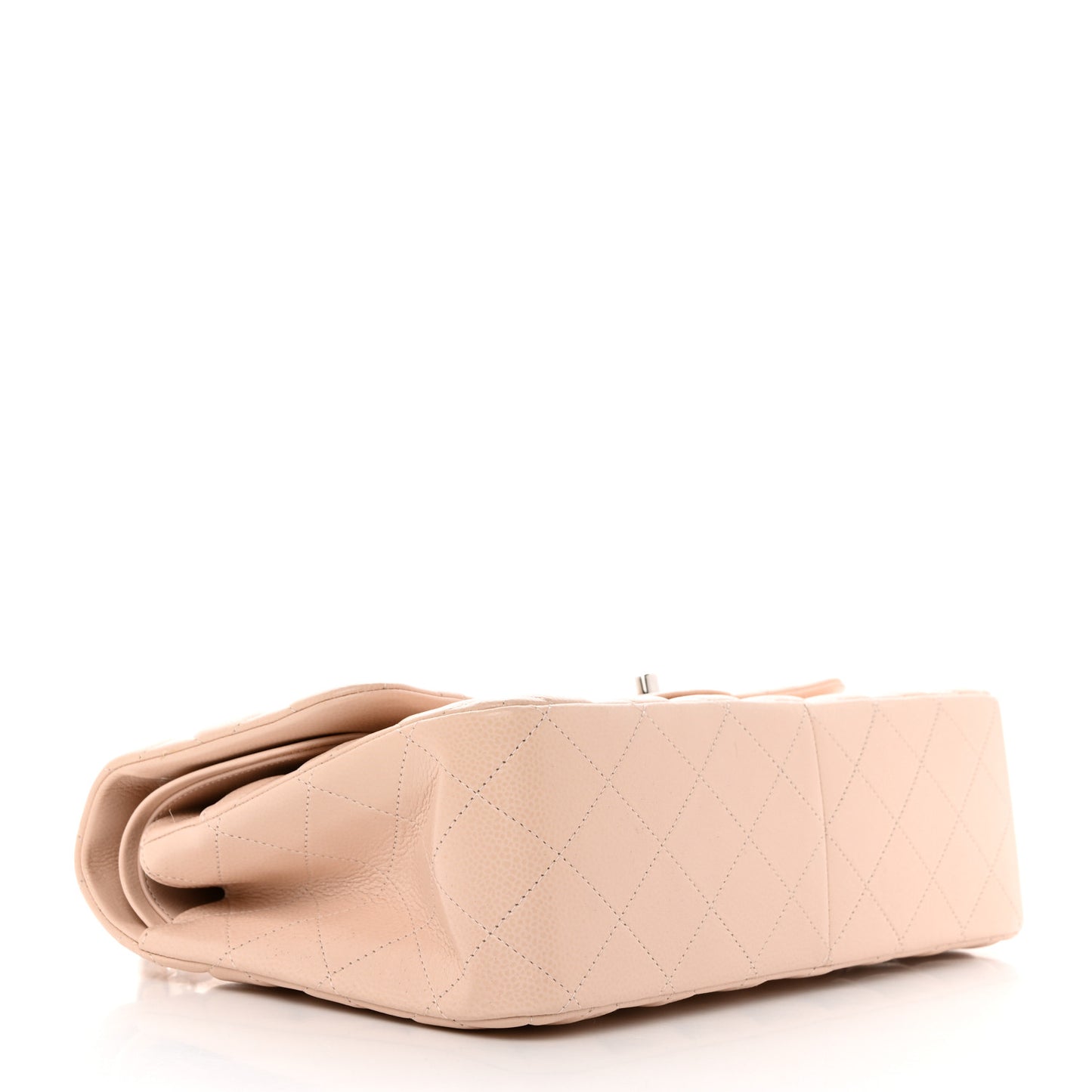 Caviar Quilted Jumbo Double Flap Light Pink