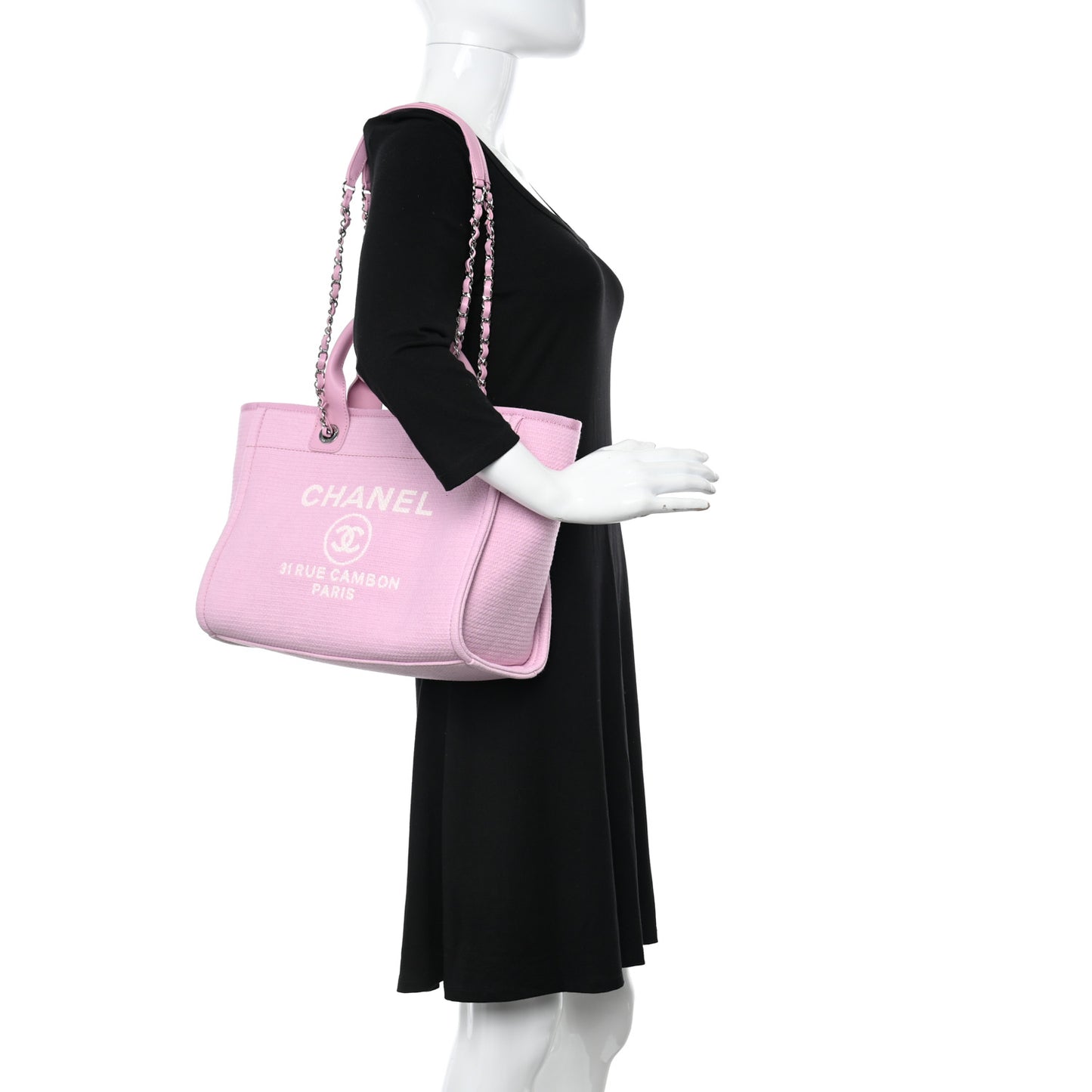 Mixed Fibers Small Deauville Tote Pink