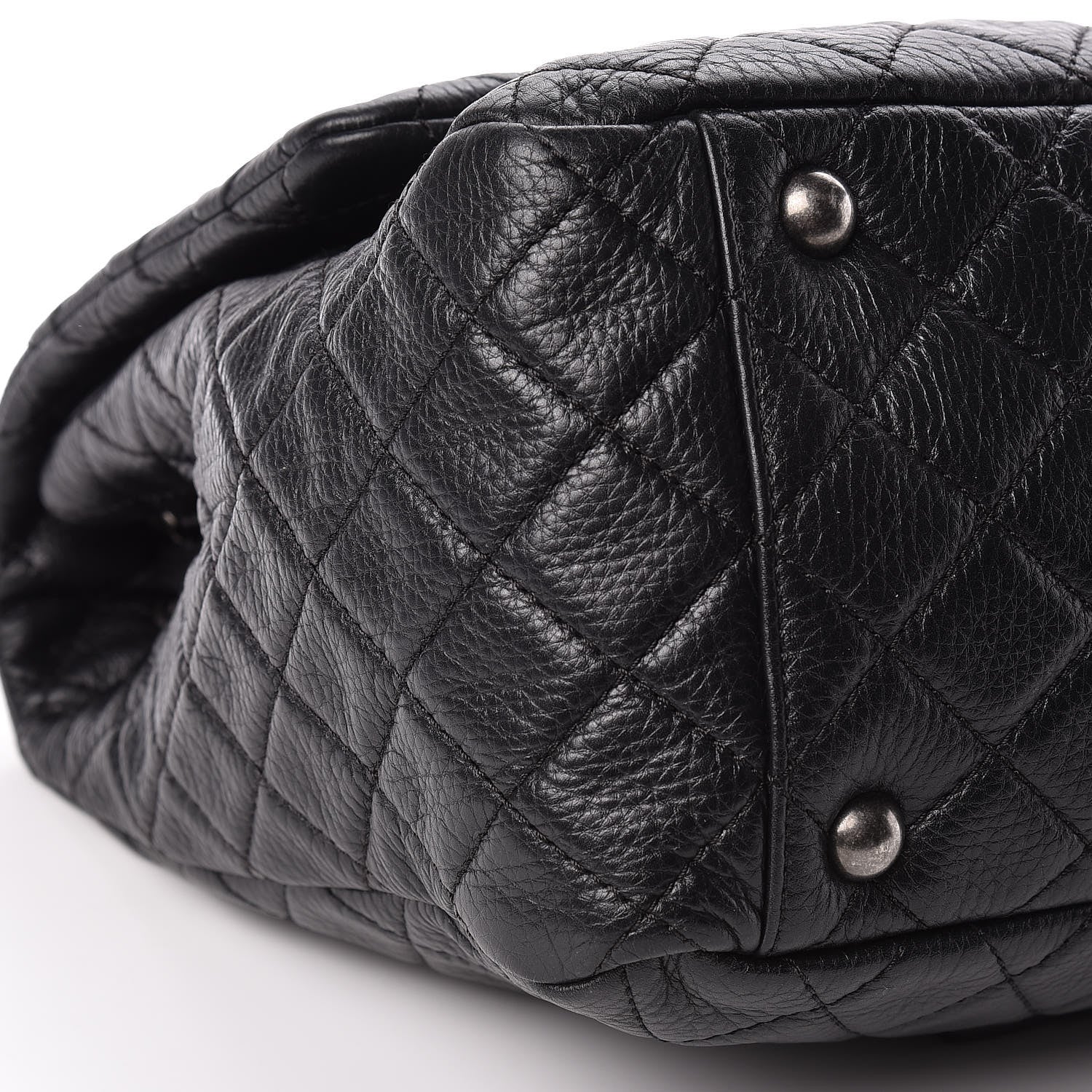 Chanel Calfskin Quilted XXL Travel Flap Bag Black 9 of 10