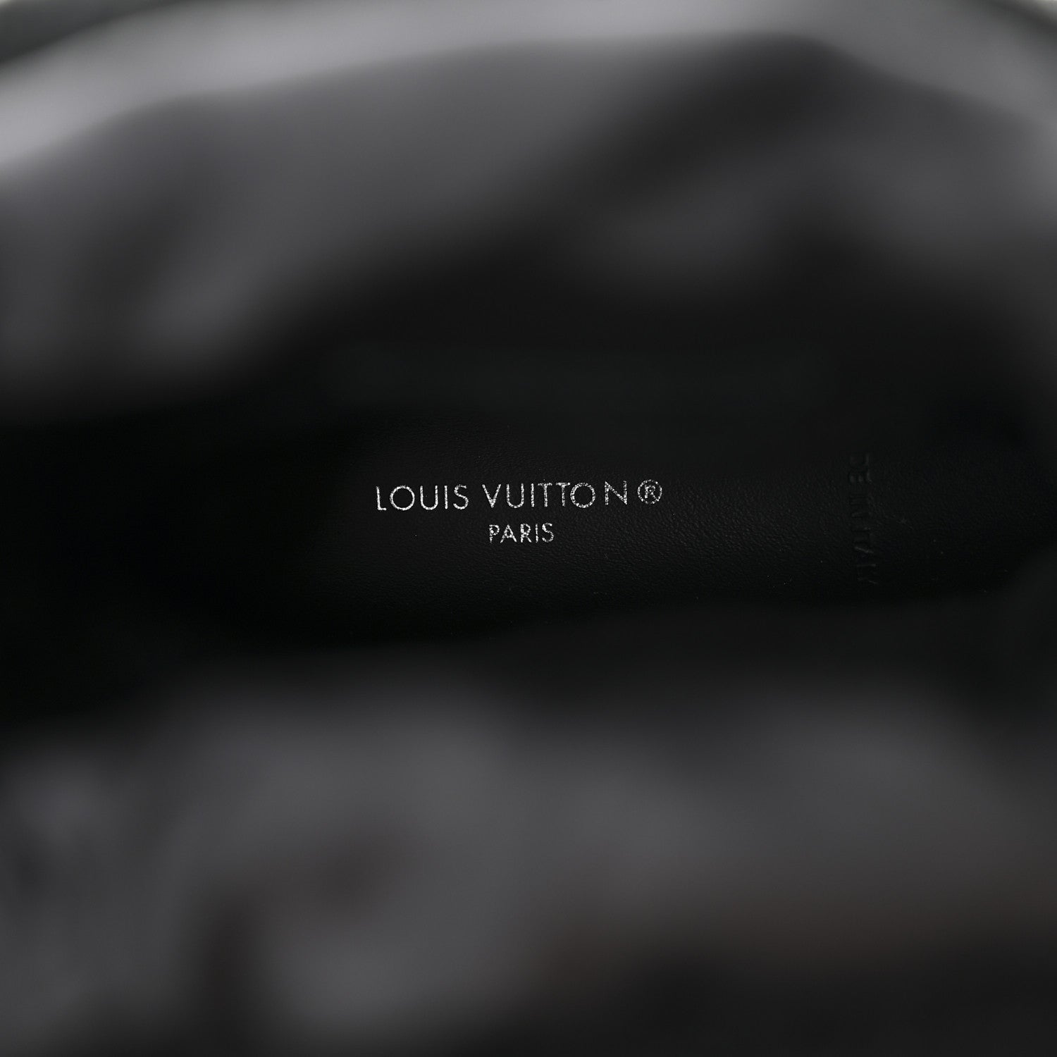Louis Vuitton Suede Shearling Polar Flat Half Boots 37 Black 8 of 9