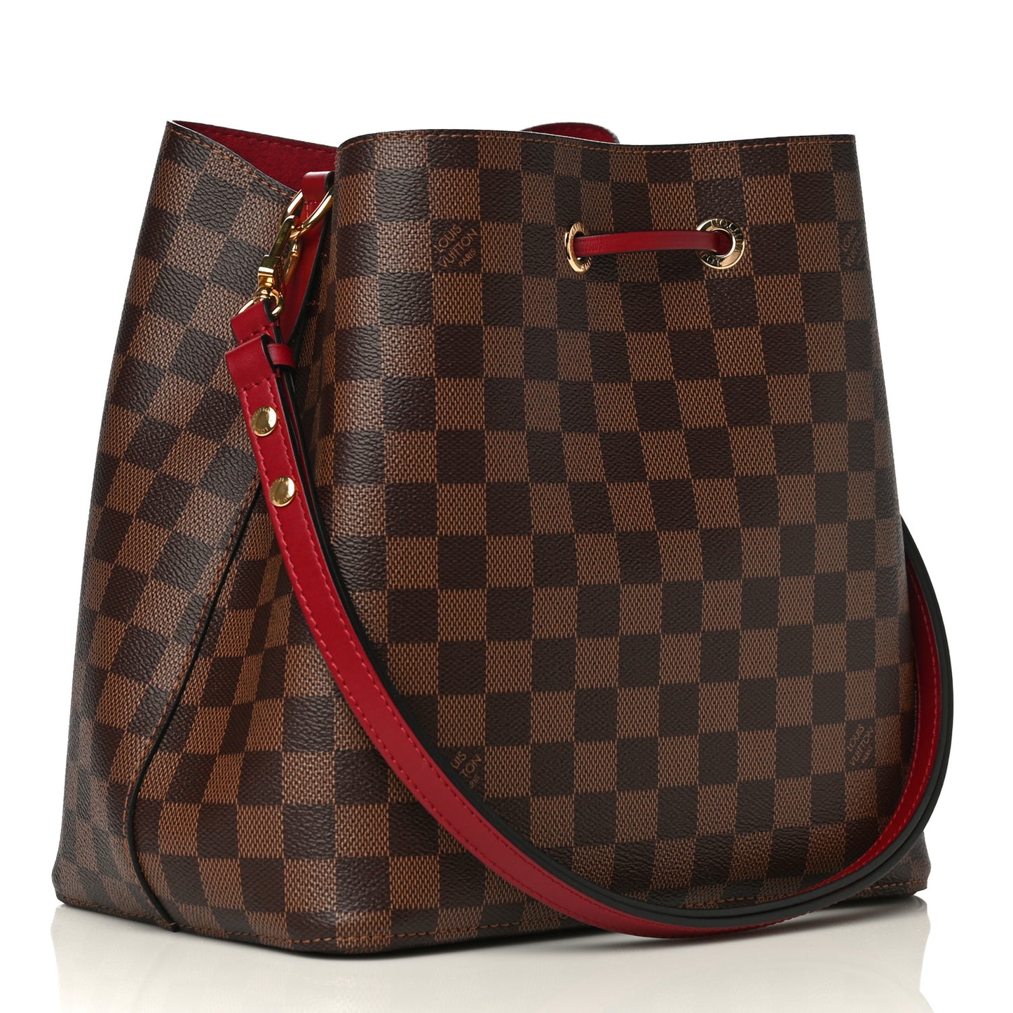 Damier Ebene Neonoe MM Cherry Berry