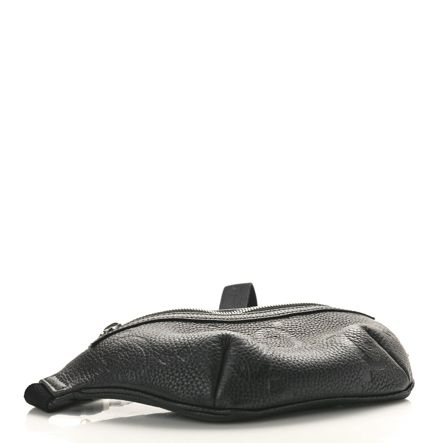 Piuma Calfskin Jumbo GG Embossed Small Belt Bag Black