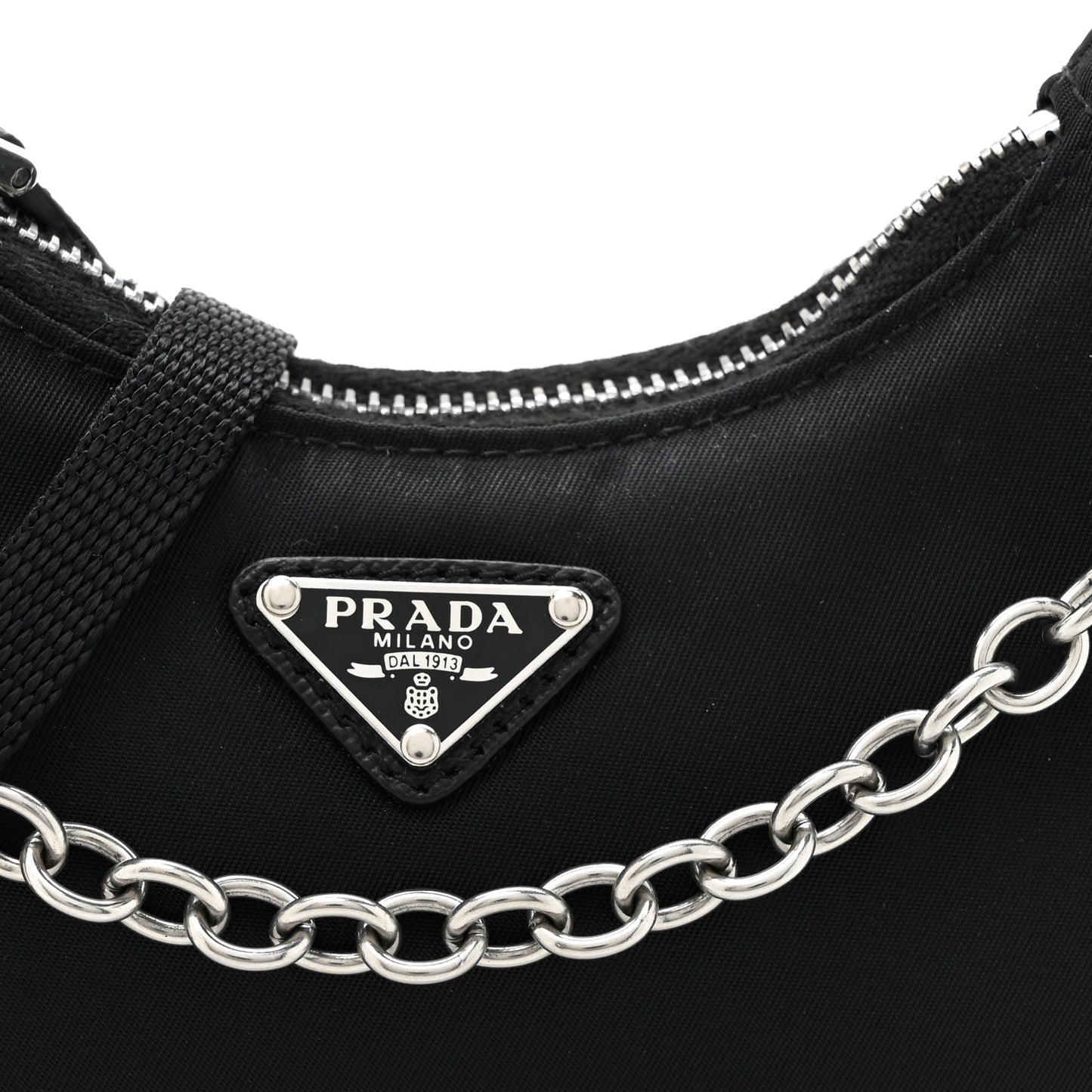 Tessuto Nylon Mini Re-Edition 2000 Shoulder Bag Black