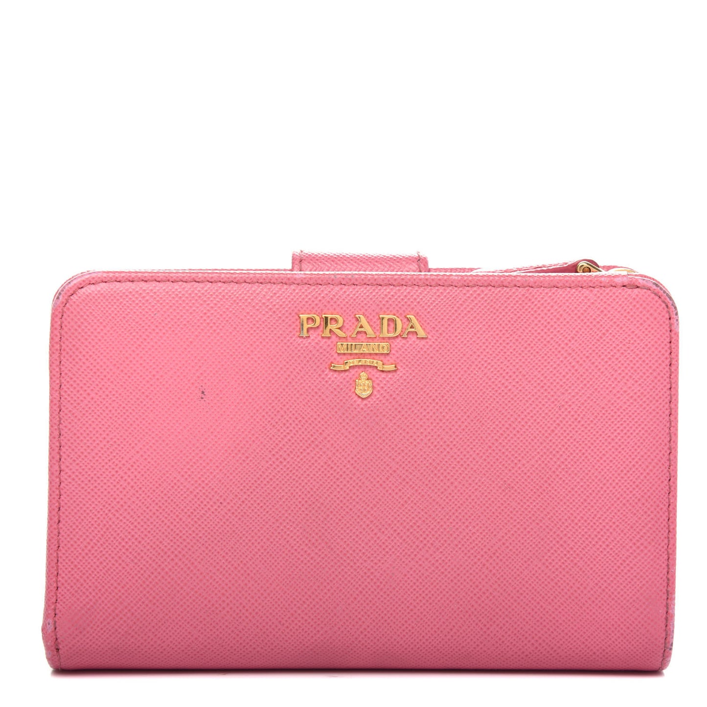 Saffiano Metal Compact Wallet Geranio