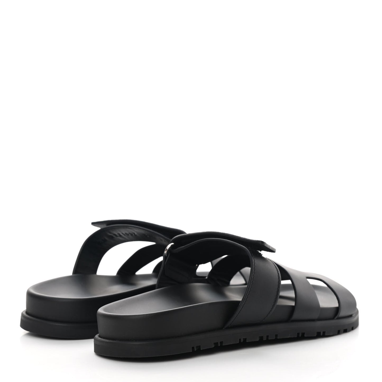 Calfskin Womens Chypre Sandals 37.5 Black