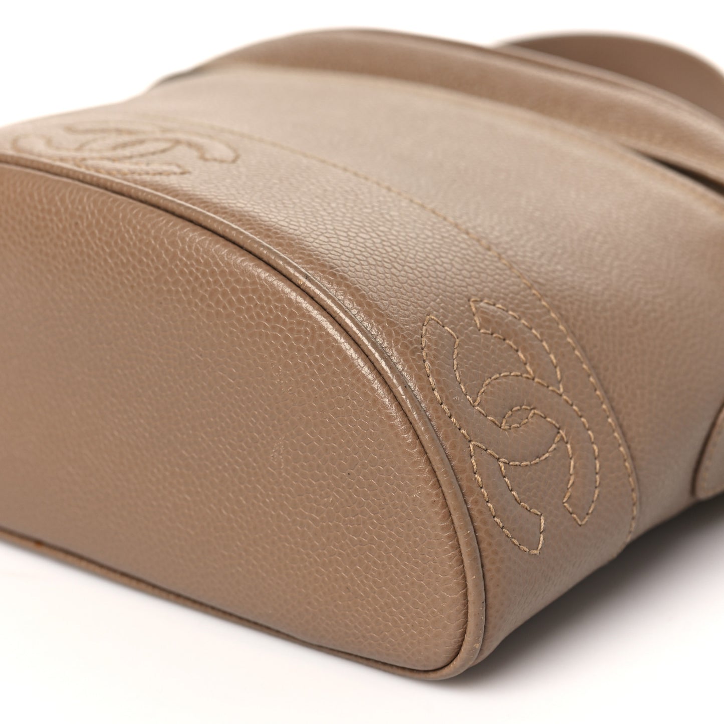 Caviar Vanity Shoulder Bag Beige