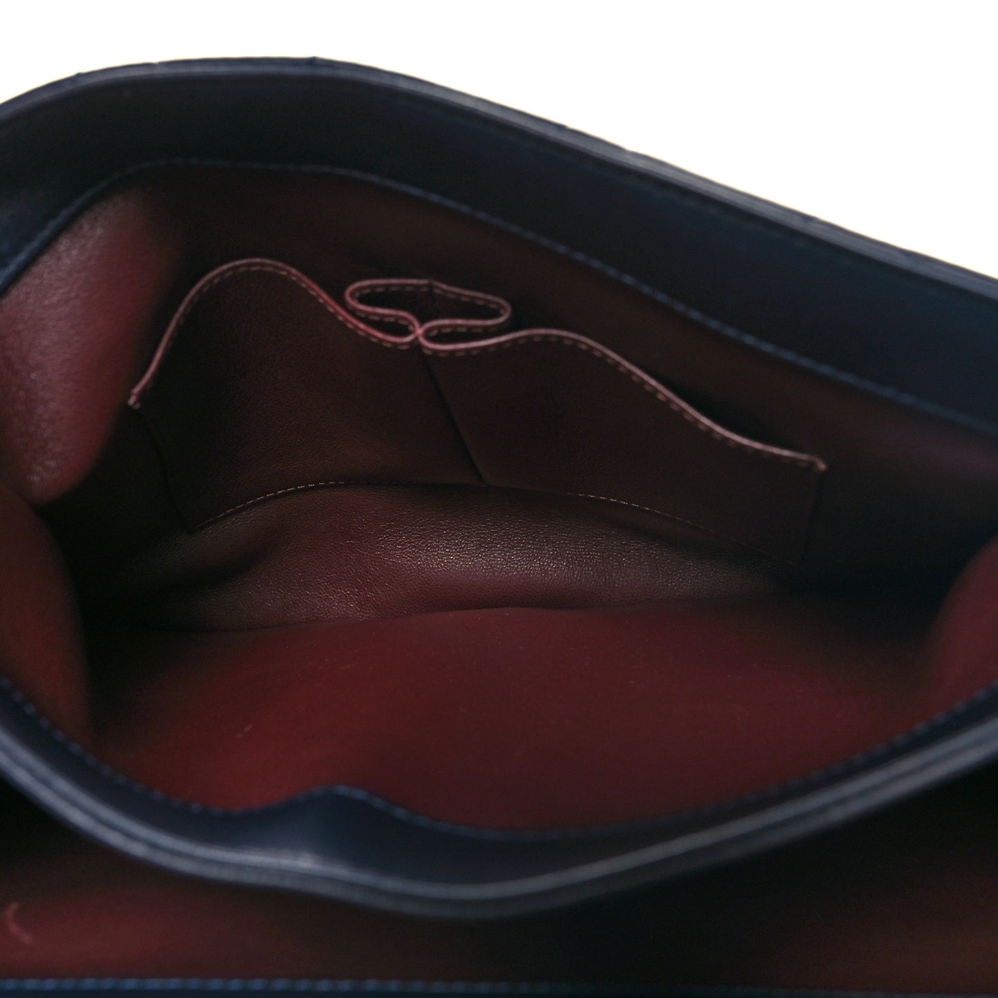 Lambskin Quilted Large Trendy CC Flap Dual Handle Bag Navy Blue
