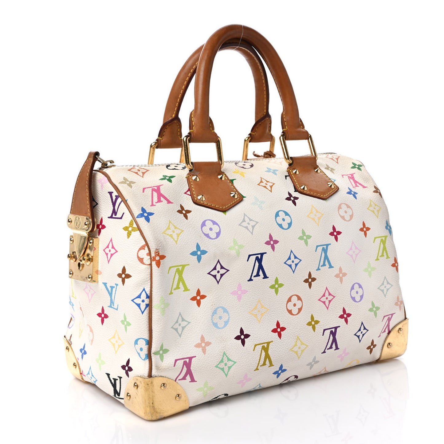 Monogram Multicolor Speedy 30 White