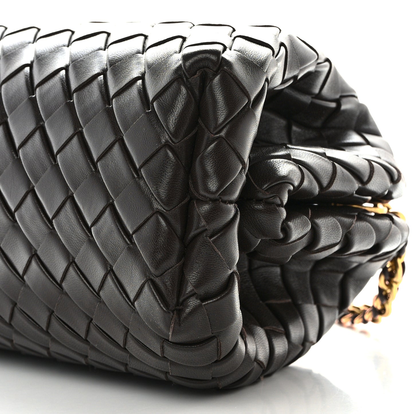 Nappa Intrecciato Teen The Lauren 1980 Clutch With Chain Fondant