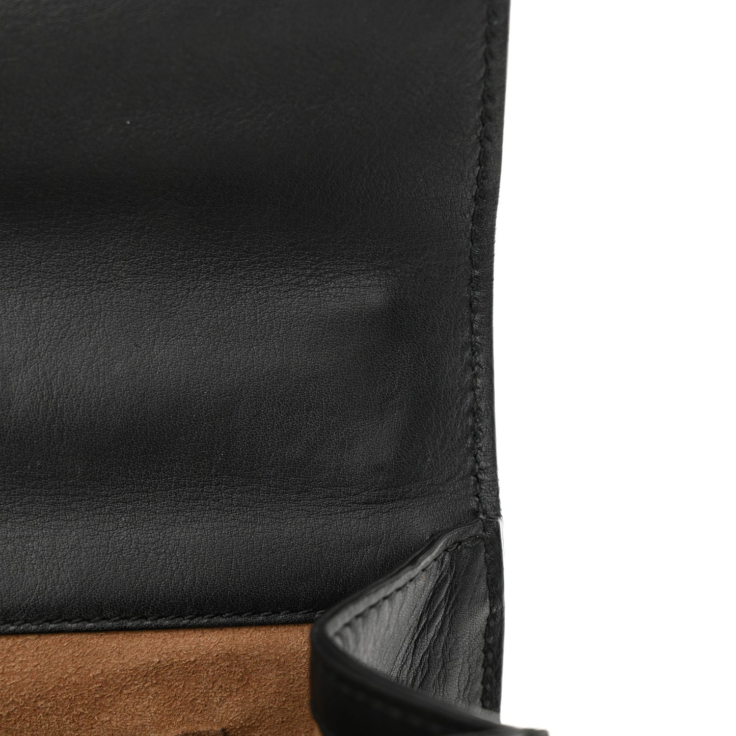 Calfskin Small Padlock Shoulder Bag Black