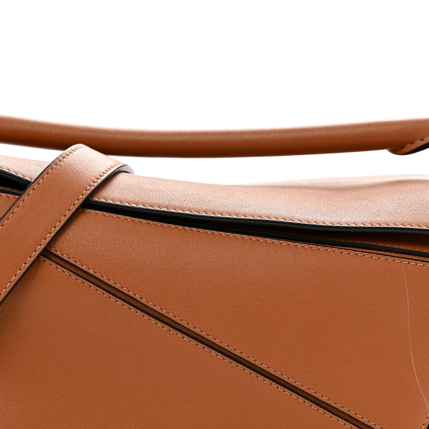 Calfskin Small Puzzle Bag Tan