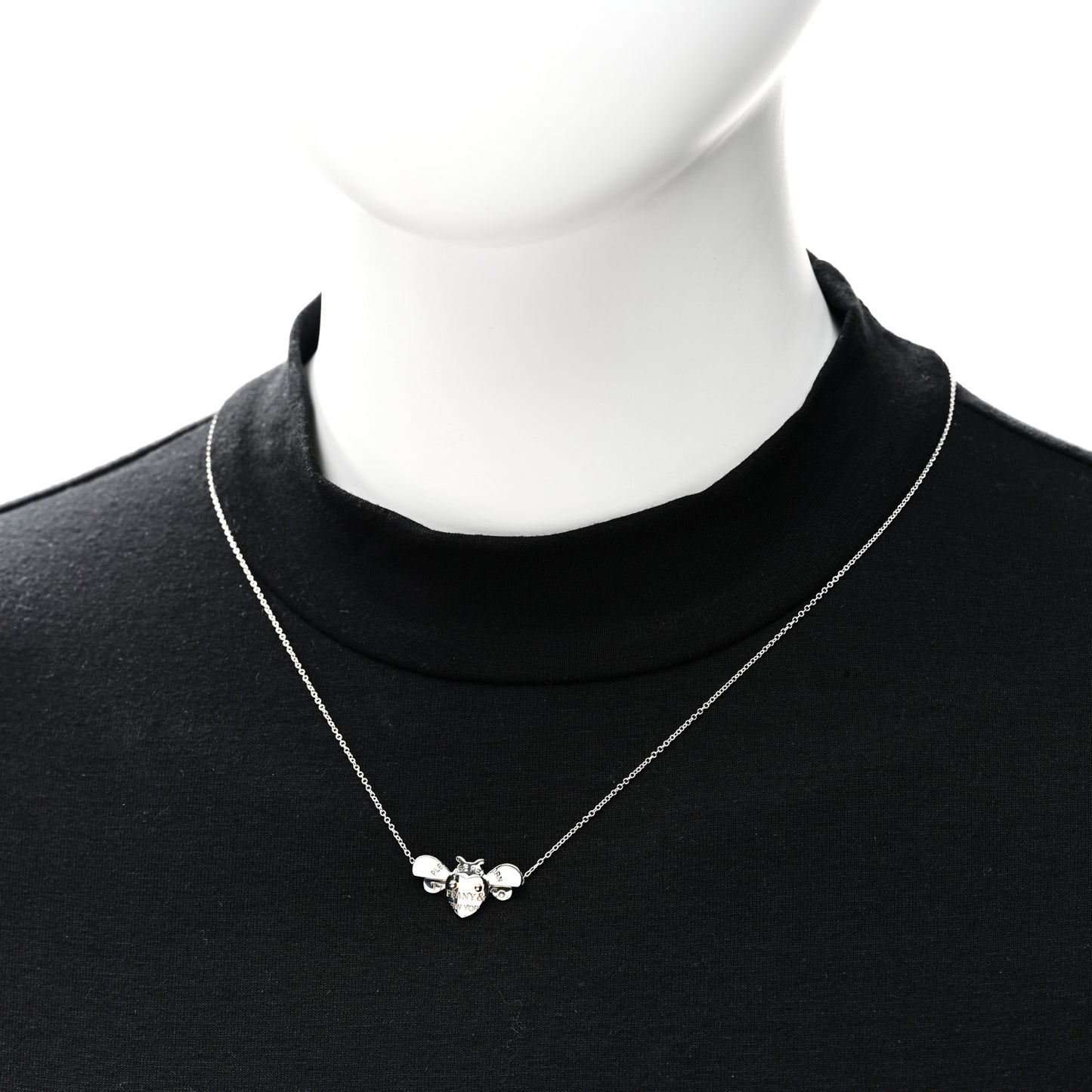 Sterling Silver 18K Yellow Gold Return to Tiffany Love Bugs Bee Pendant Necklace