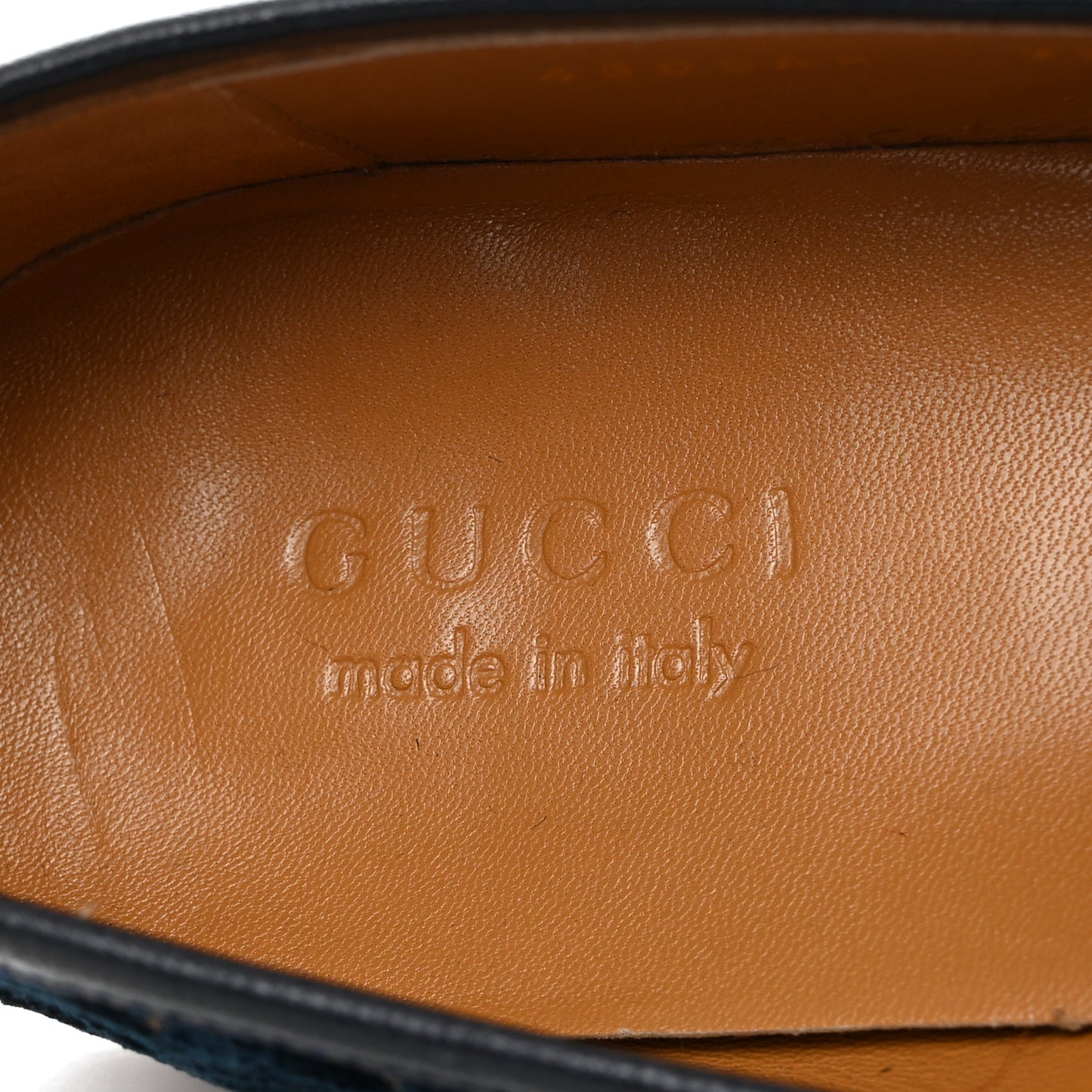 Velvet GG Monogram Horsebit Mens Jordaan Loafers 9.5 Blue Beige