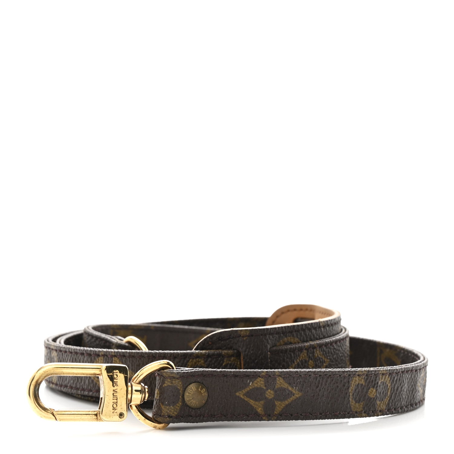 LOUIS VUITTONレザーベルトオーストリッチゴールド金具ヴィンテージ Louis Vuitton Monogram 16mm Shoulder Strap 1816857 – FASHIONPHILE