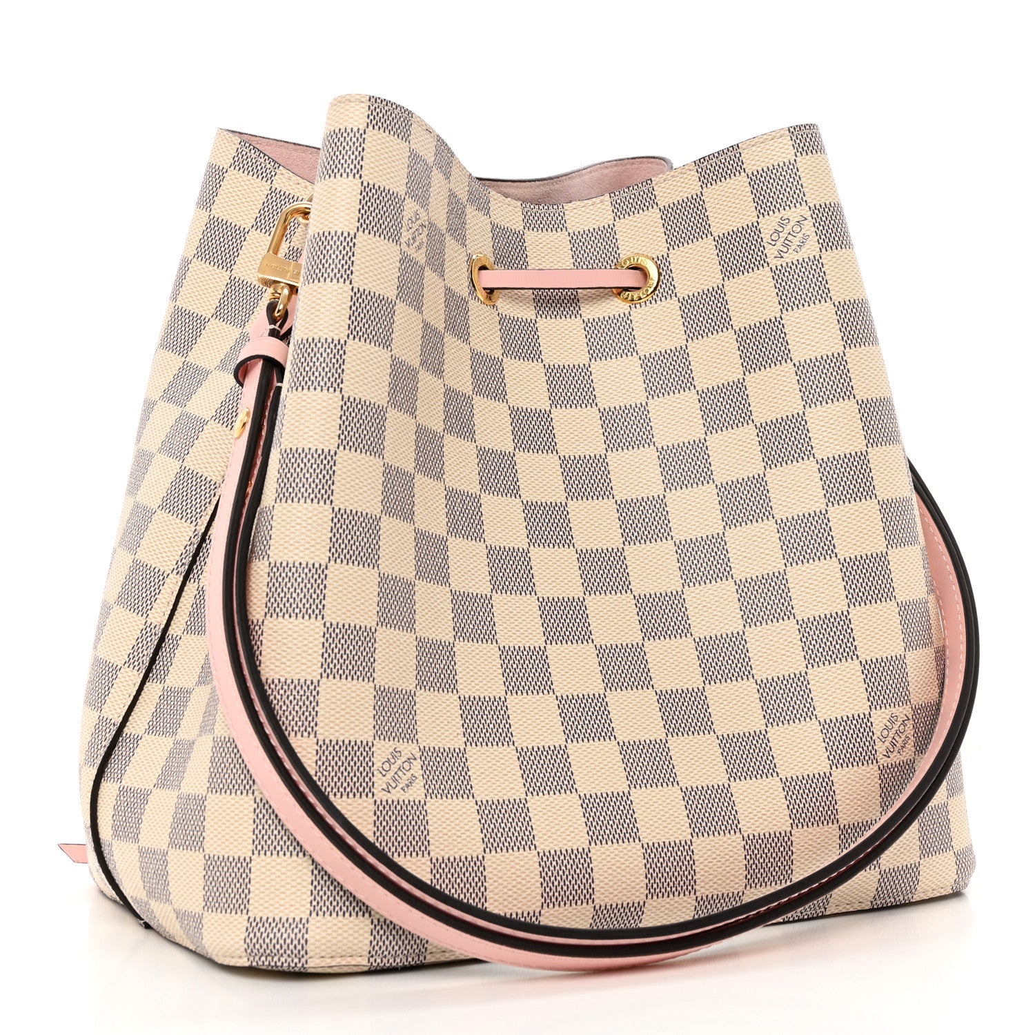 Louis Vuitton Damier Azur Neonoe MM Eau De Rose 3 of 9