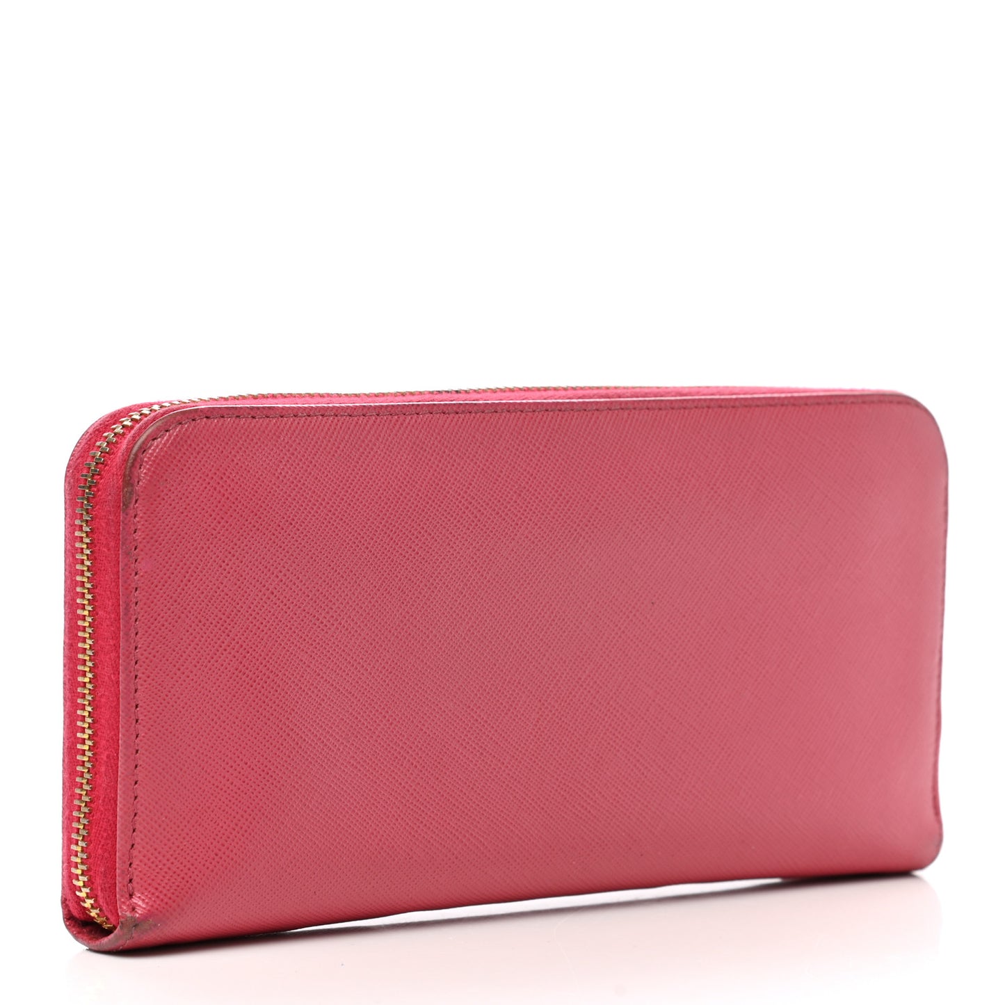 Saffiano Fiocco Bow Zip Around Wallet Peonia