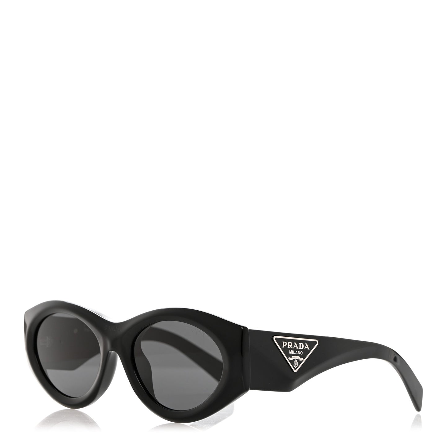 Acetate Oval Symbole Sunglasses SPR 20Z Black