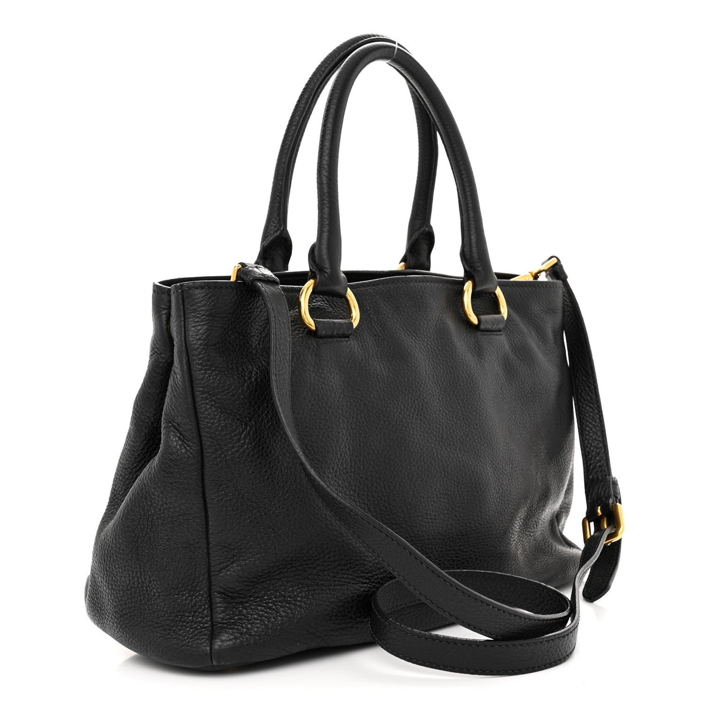 Vitello Daino Tote Black