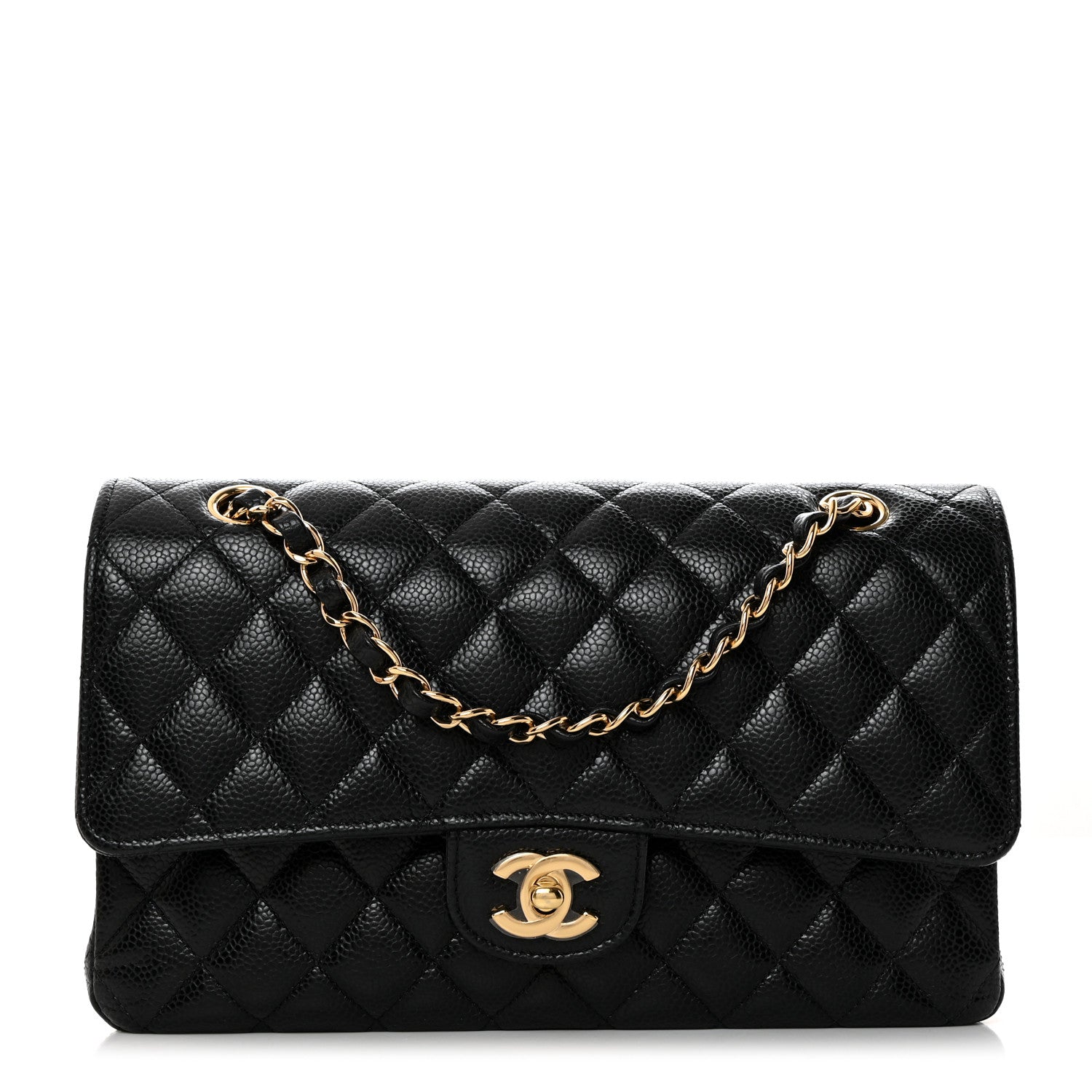 Chanel Caviar Quilted Medium Double Flap Black 1 of 10