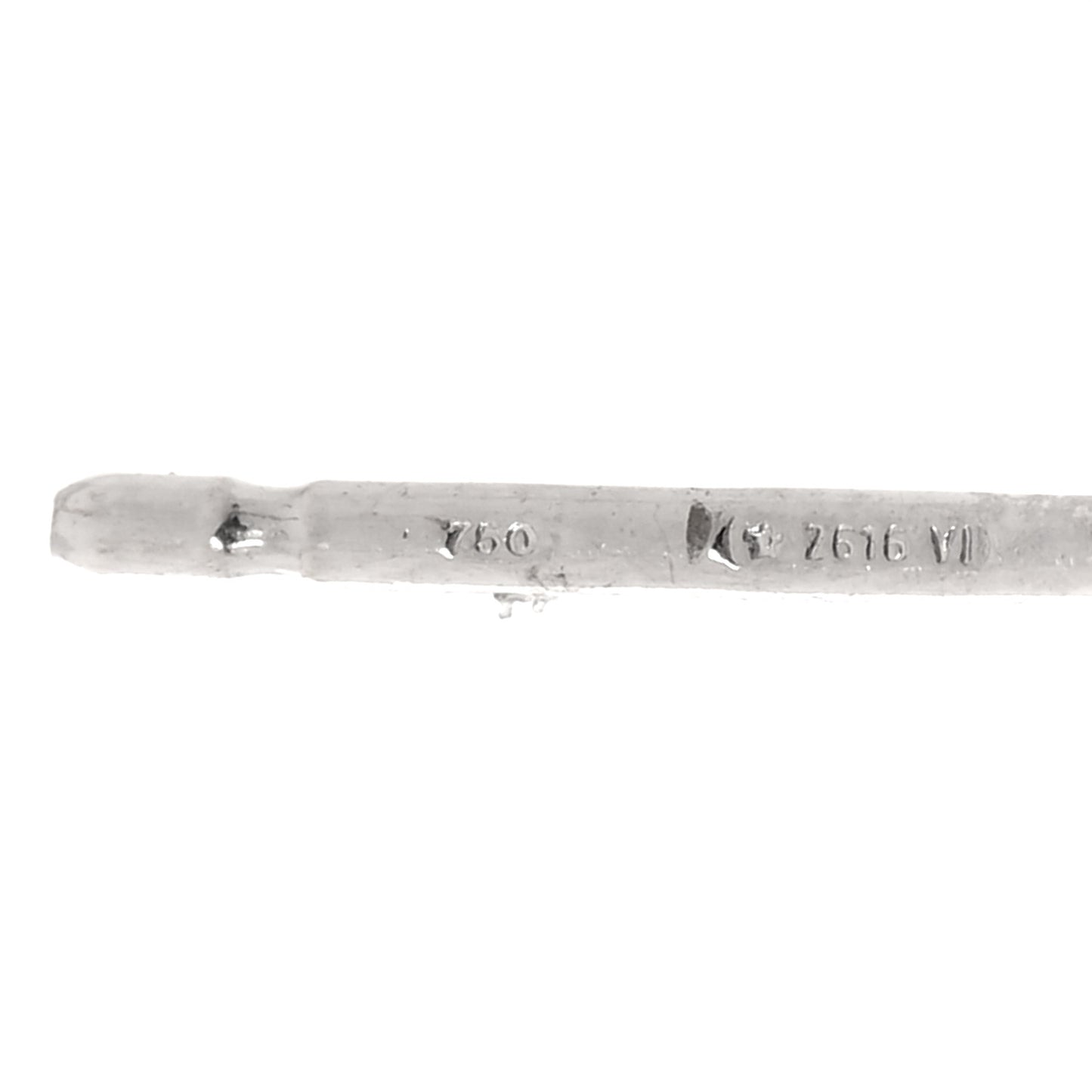 18K White Gold Diamond Jaipur Link Stud Earrings