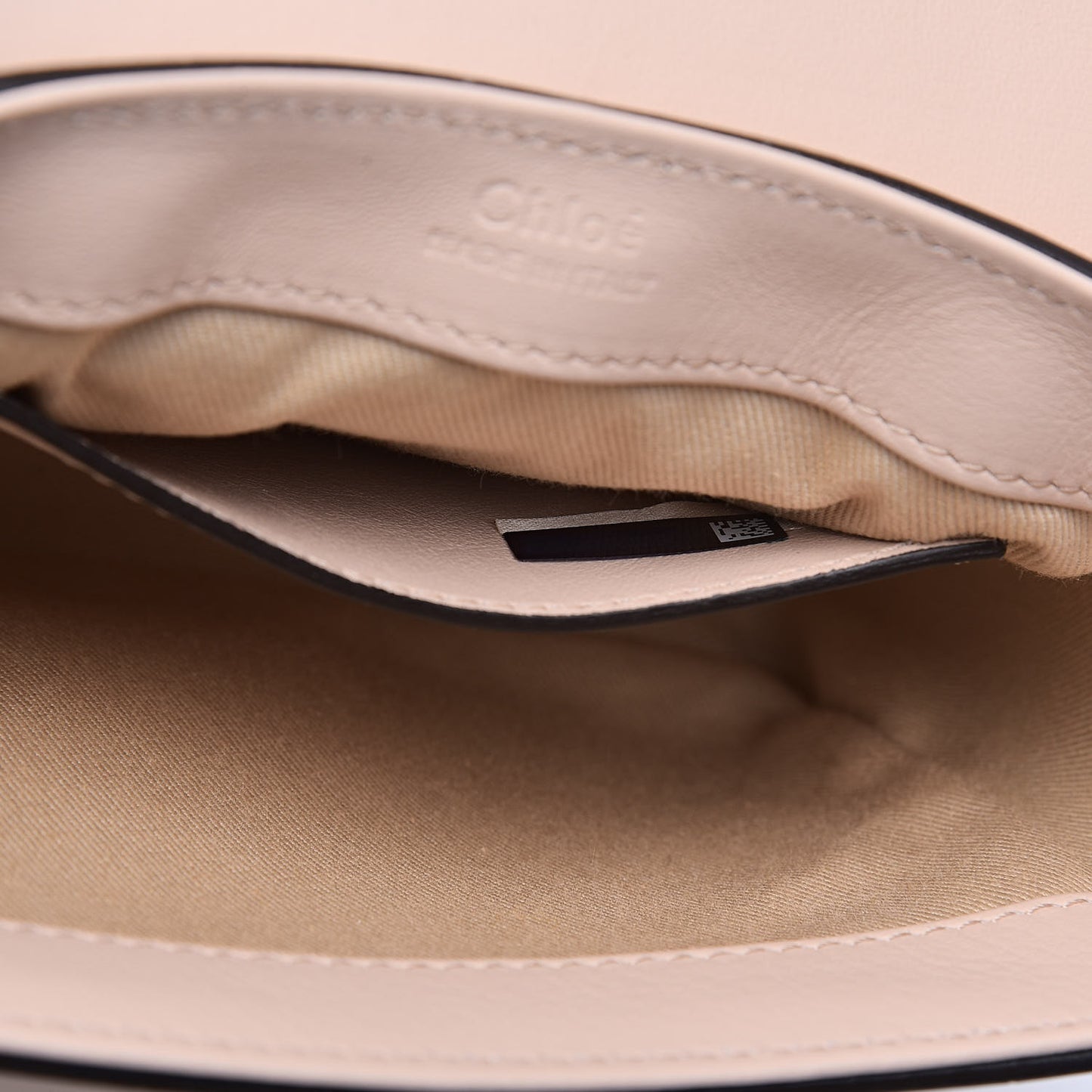 Calfskin Crocodile Embossed Mini C Double Carry Cement Pink