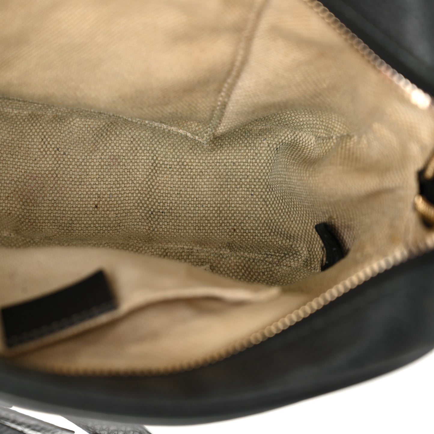Pebbled Calfskin Small Soho Disco Bag Black